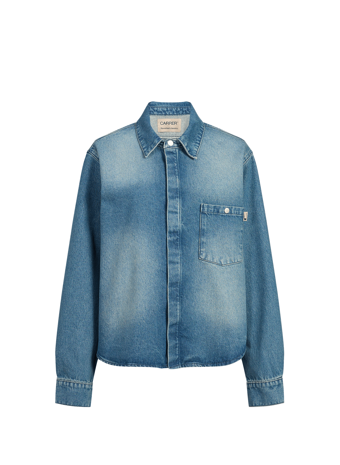 Surchemise en denim de coton CARRER Bleu