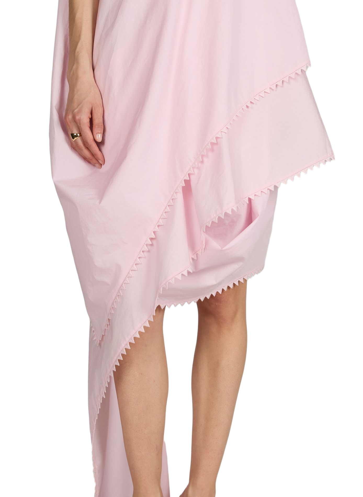 La robe Traversin courte en coton JACQUEMUS Rose