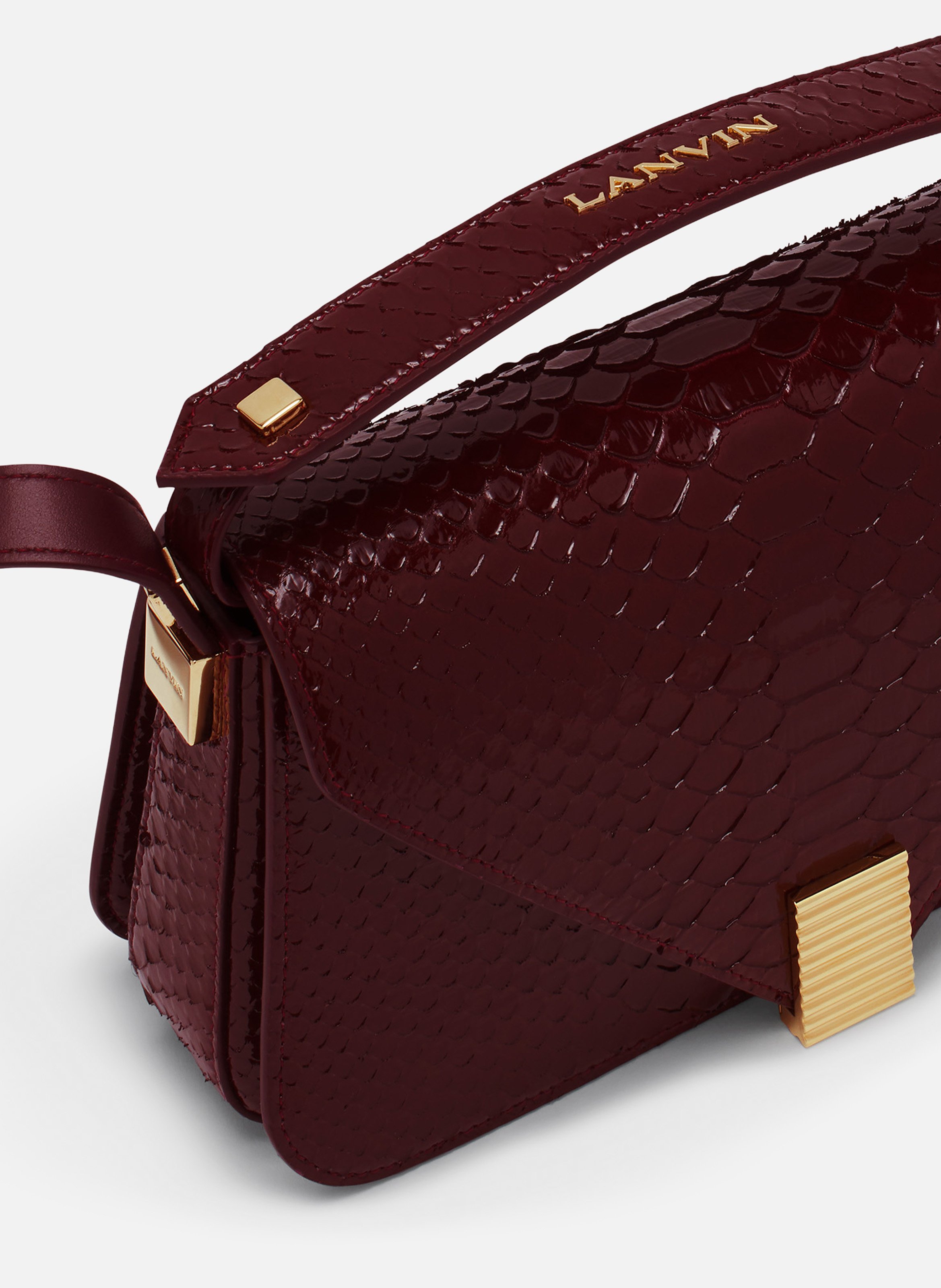 Sac concerto arpege en python LANVIN Rouge