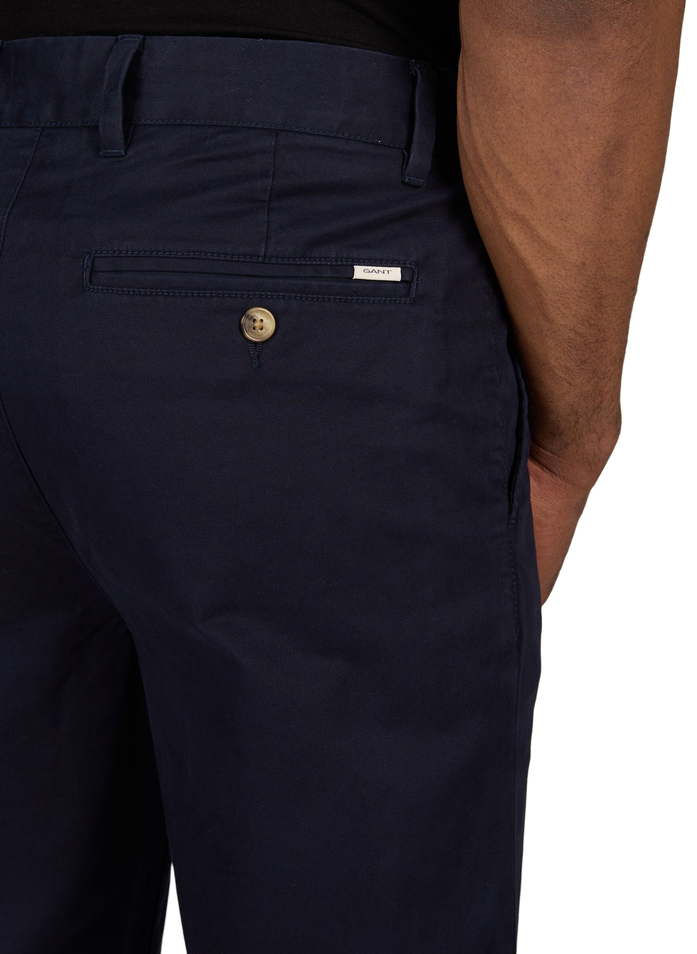 Gerade geschnittene Hose aus Baumwollmischung GANT Blau