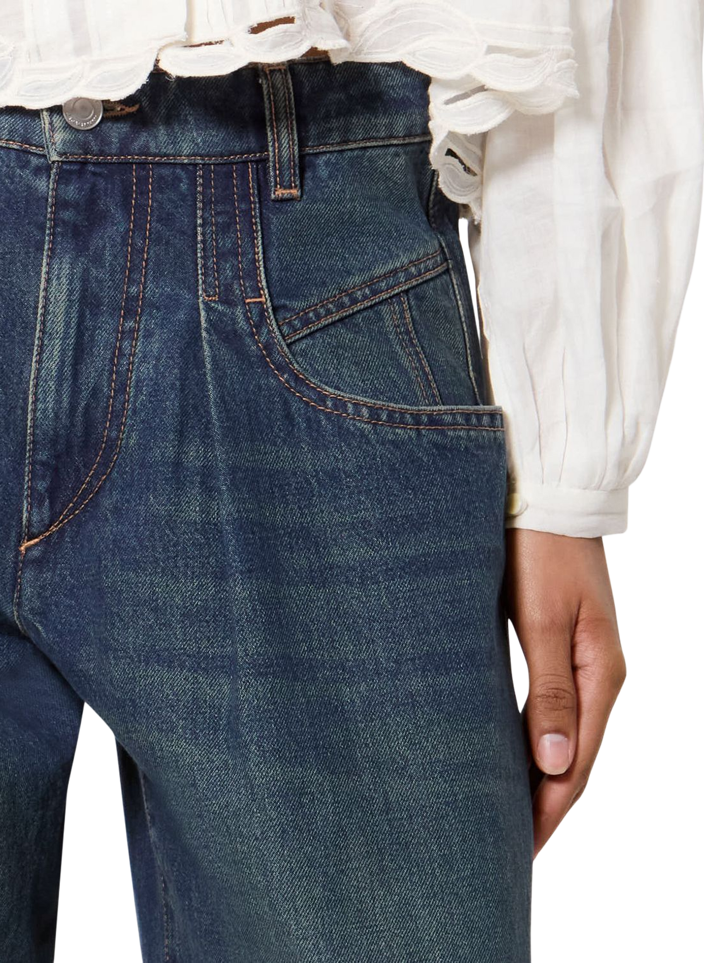 Denim kokerrok Lisha van katoen ISABEL MARANT Blauw