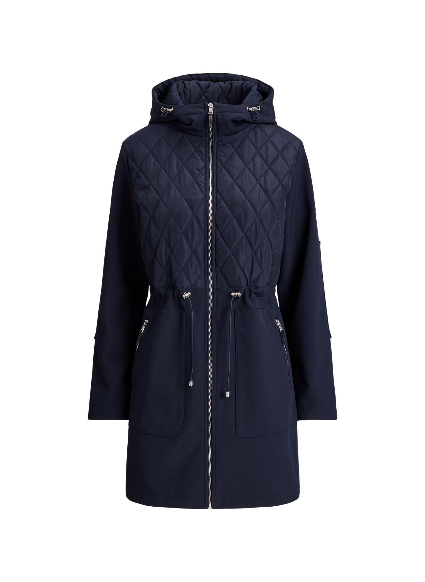 Quilted Hooded Parka LAUREN Blue