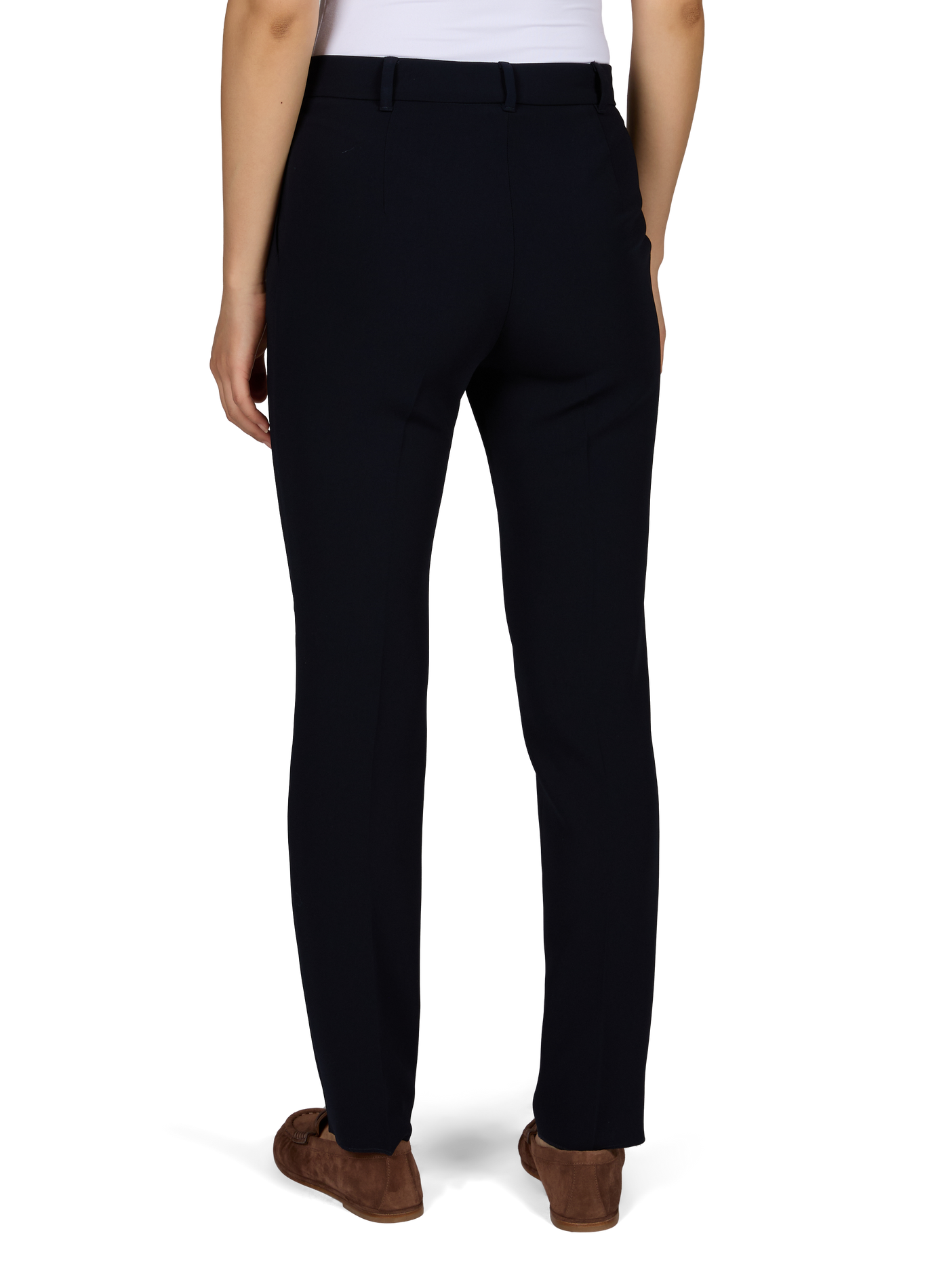 Straight trousers MAX MARA STUDIO Blue