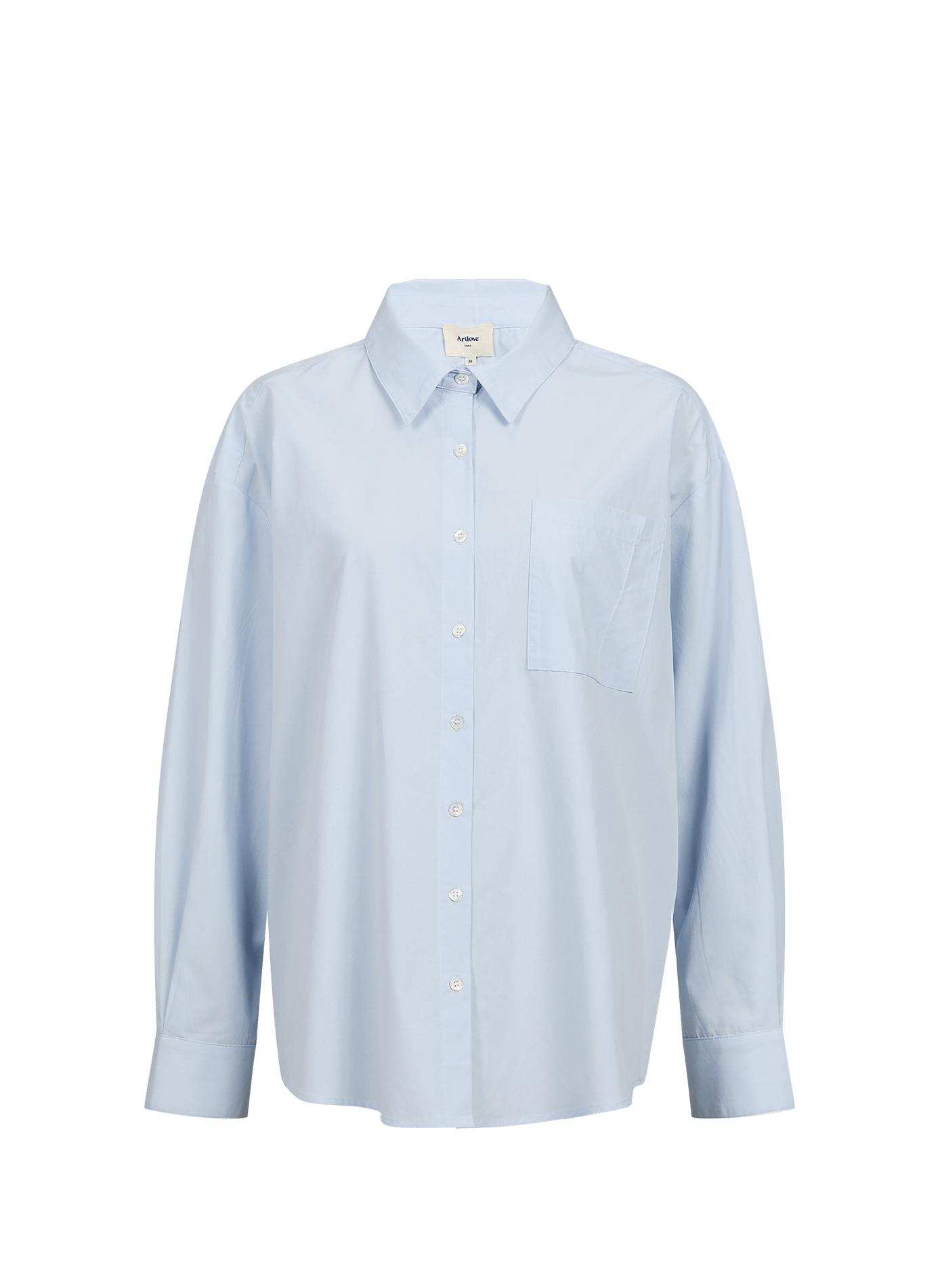Straight cotton blend Shirt ARTLOVE Blue