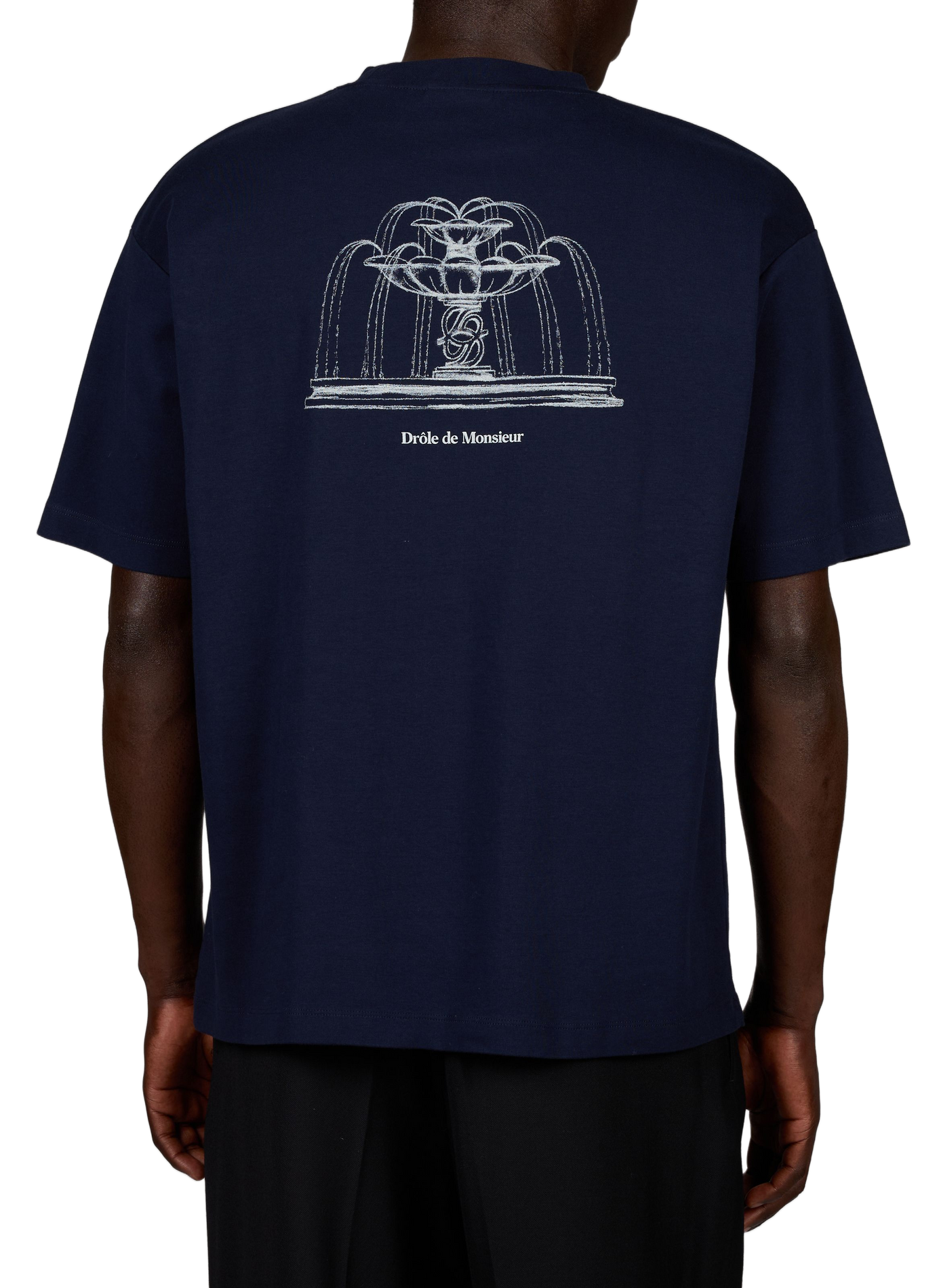 Tee-shirt oversize en coton DROLE DE MONSIEUR Bleu