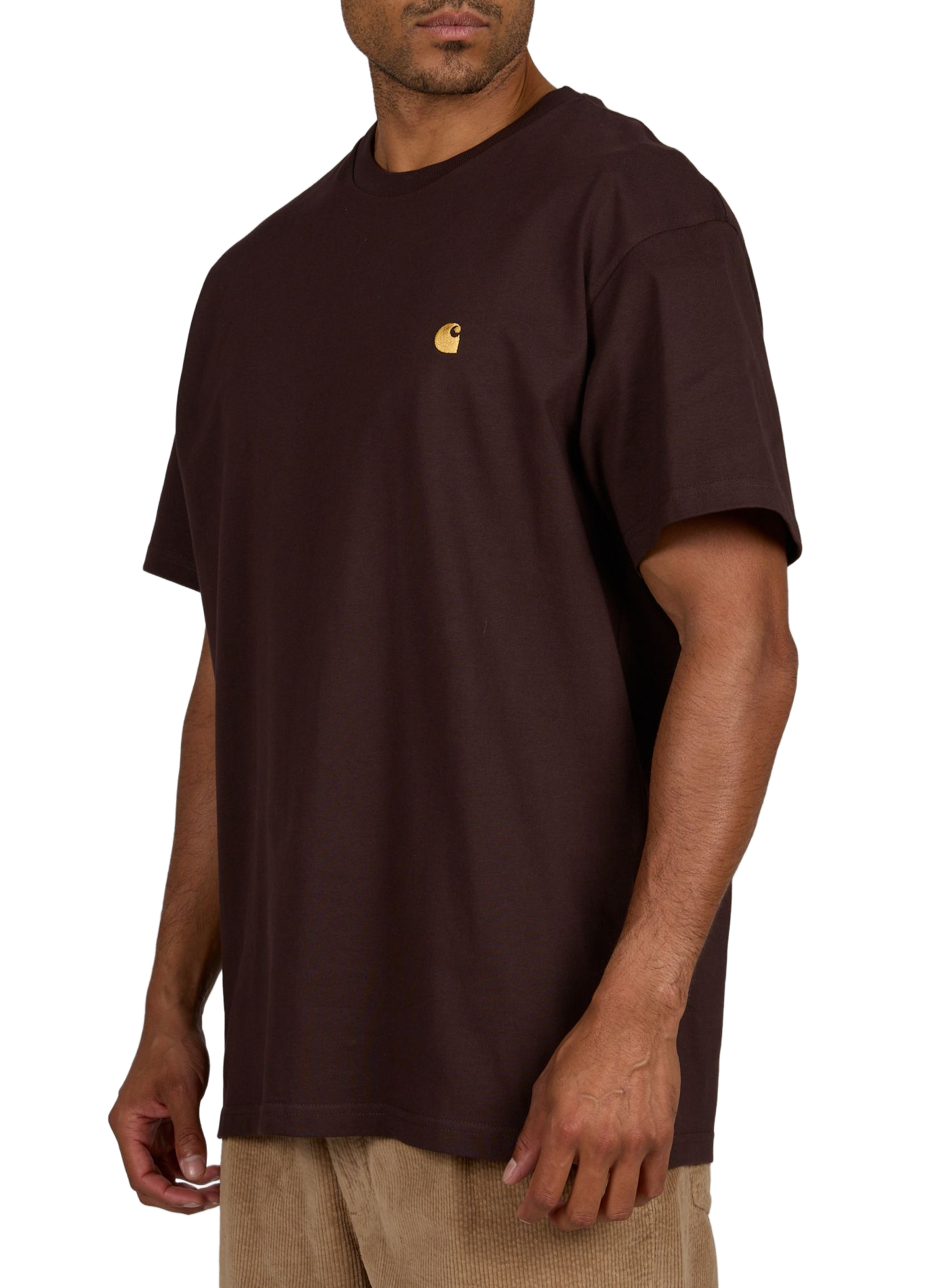 Oversized cotton T-shirt CARHARTT WIP Brown