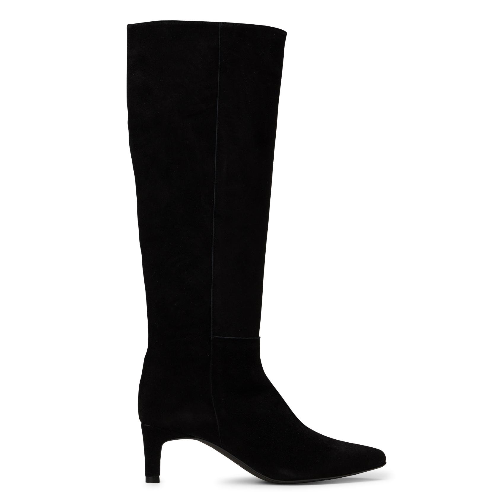 Bottes bout pointu en cuir velours oxana MAISON 123 Noir