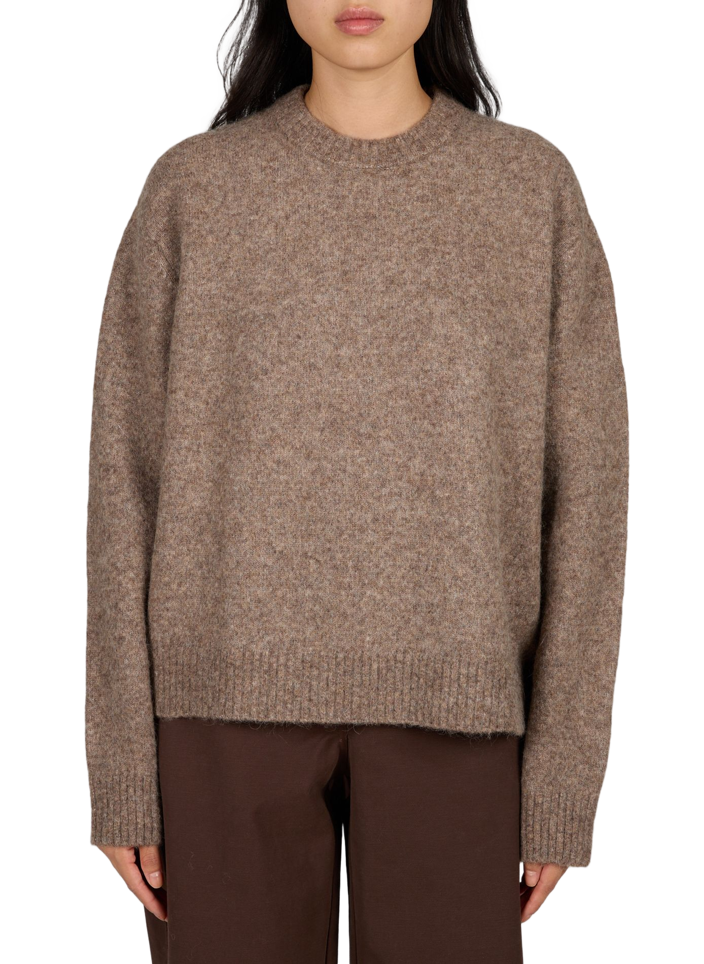 Mixed wool and alpaca Candi sweater A.P.C. Brown