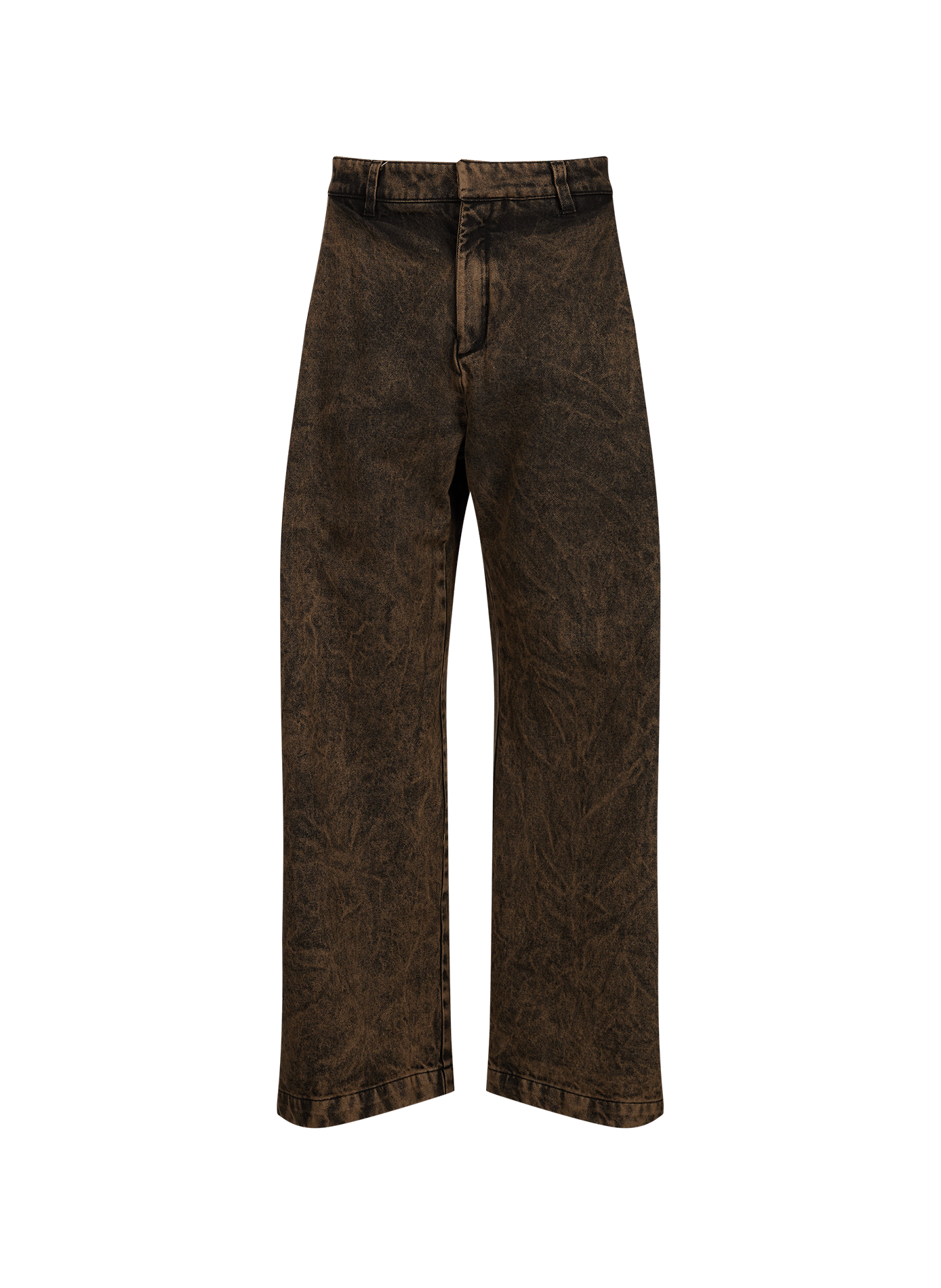Weite Jeans Mauro XL aus Baumwolldenim CAMPILLO Braun