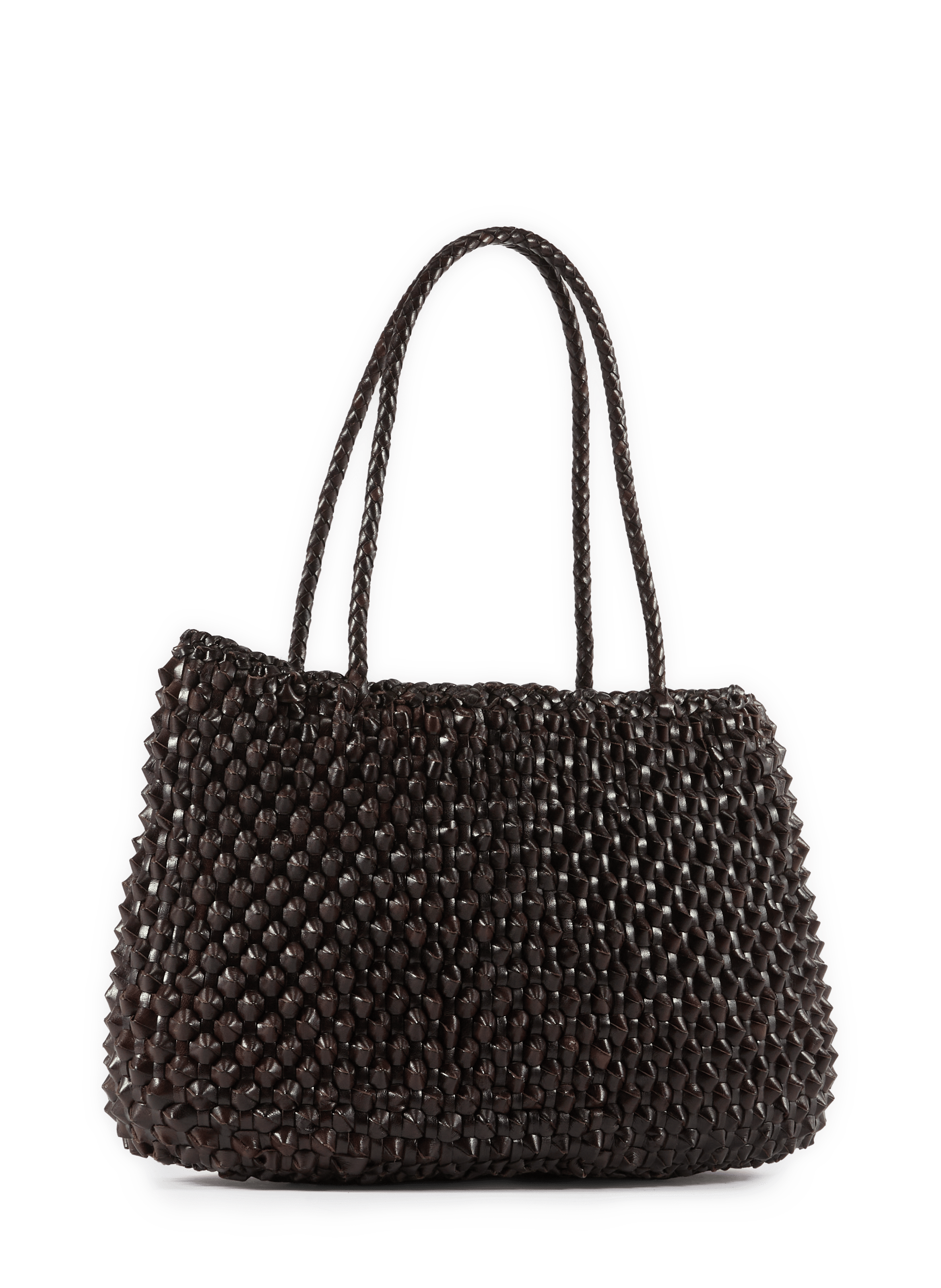 Santa Croce Cactus leather tote bag DRAGON DIFFUSION Brown