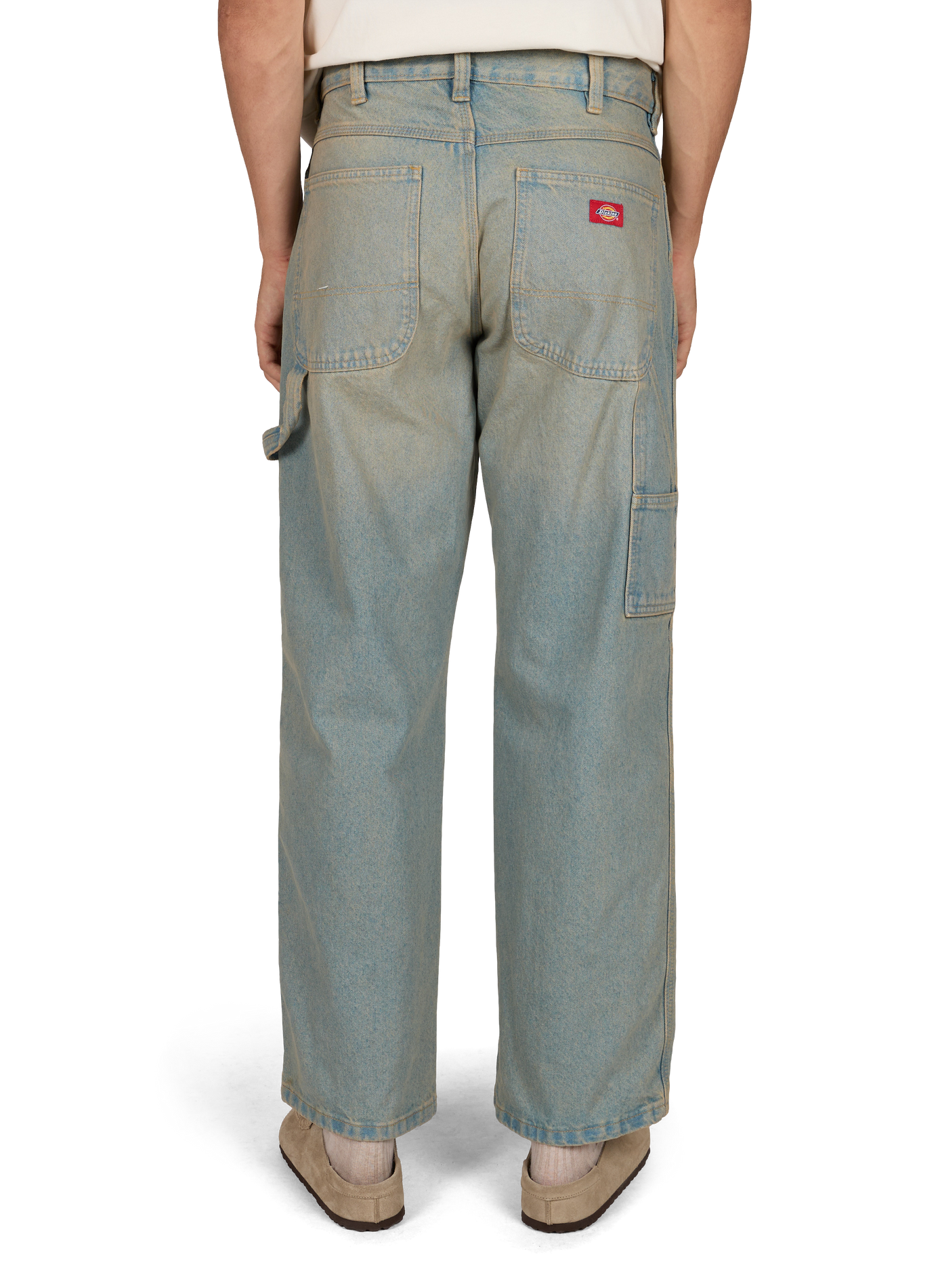 Wijde katoenen jeans DICKIES Blauw