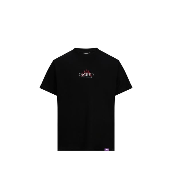 T-shirt droit'sérigraphié en coton T-shirt droit'sérigraphié en coton
