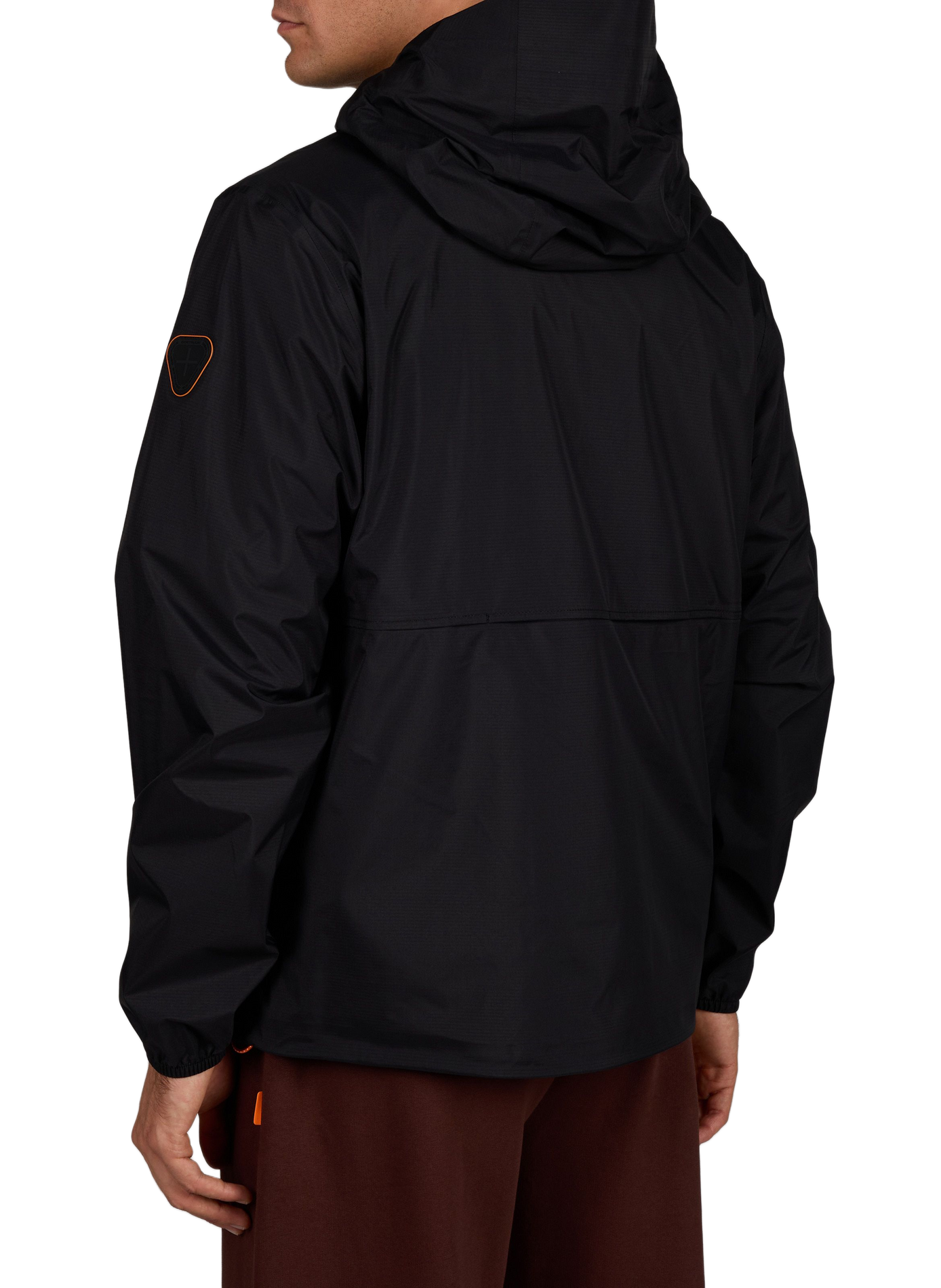 Straight hooded windbreaker jacket GERTRUDE Black