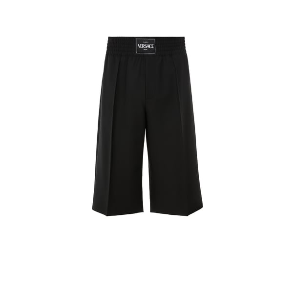 Pantalon raccourci en laine vierge et mérinos