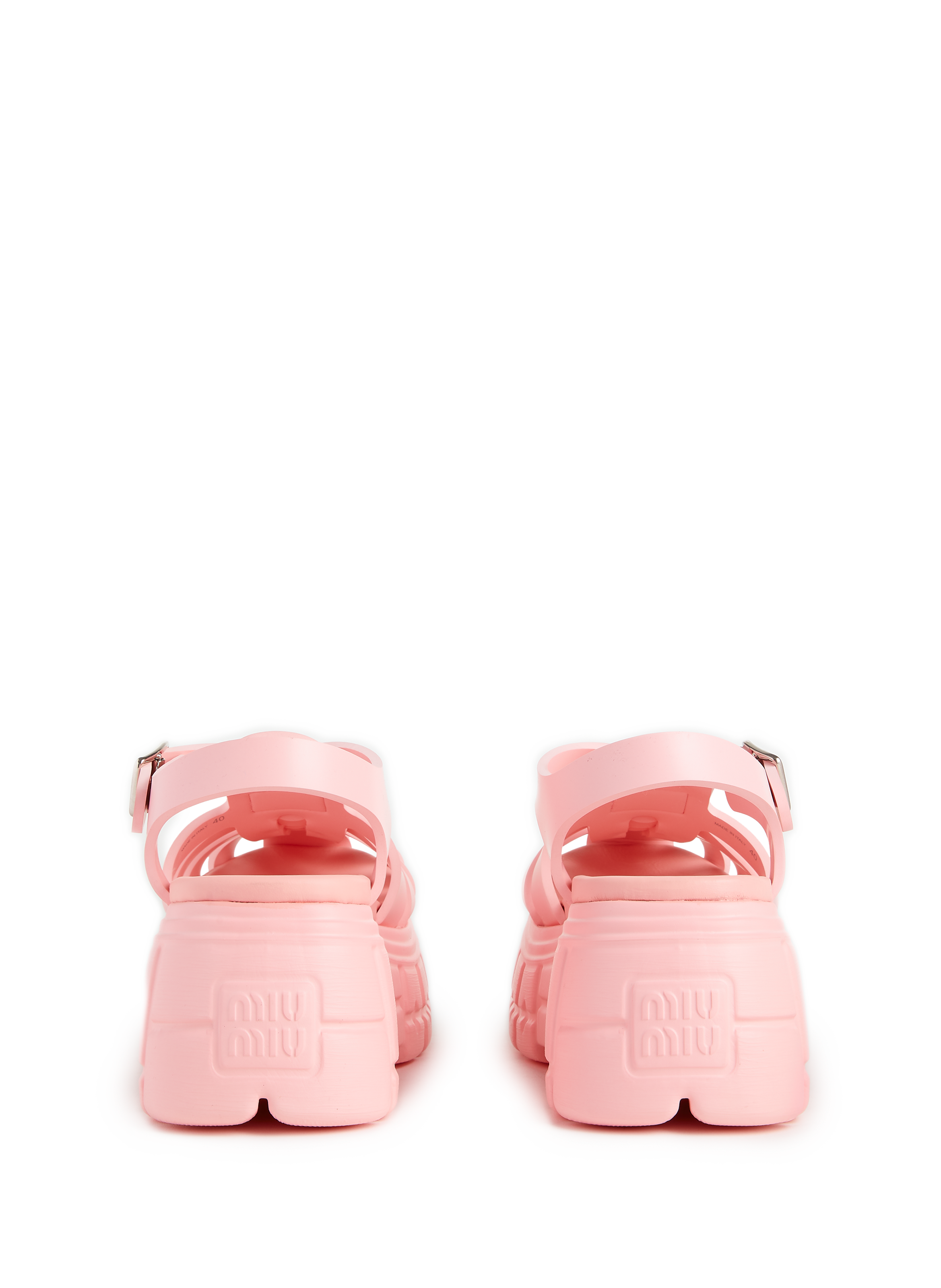 Beach sandals MIU MIU Pink
