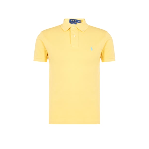 Polo slim en maille piqué de coton