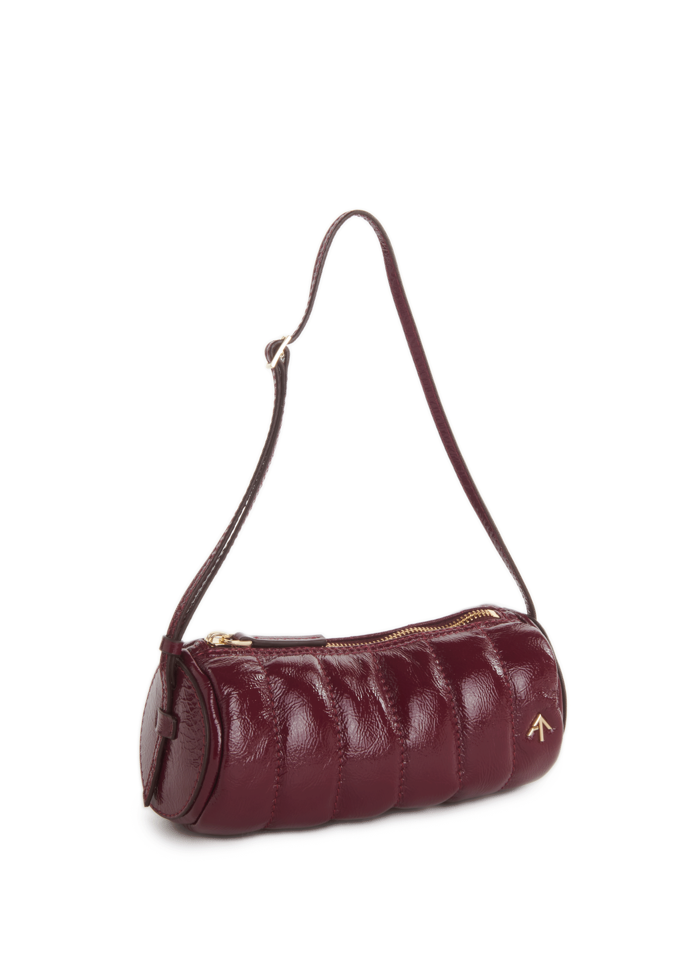 Sac à main Mini Cylindre en cuir verni