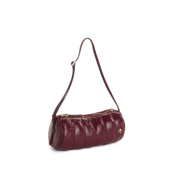 Sac à main Mini Cylindre en cuir verni