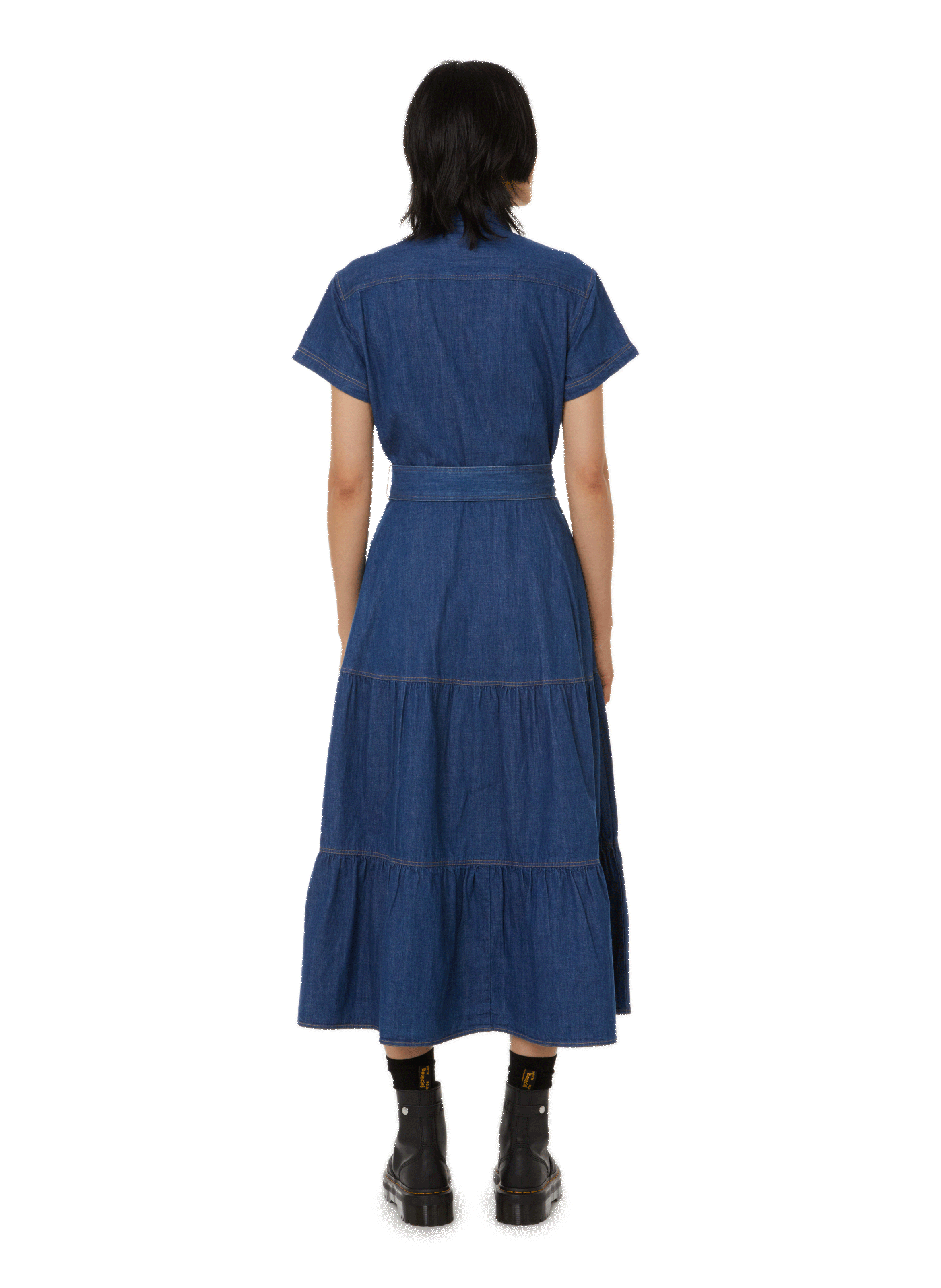 Robe jean en coton POLO RALPH LAUREN Bleu