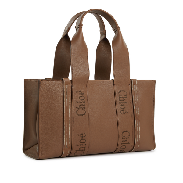 Chloé Medium Tote Bag In Brown