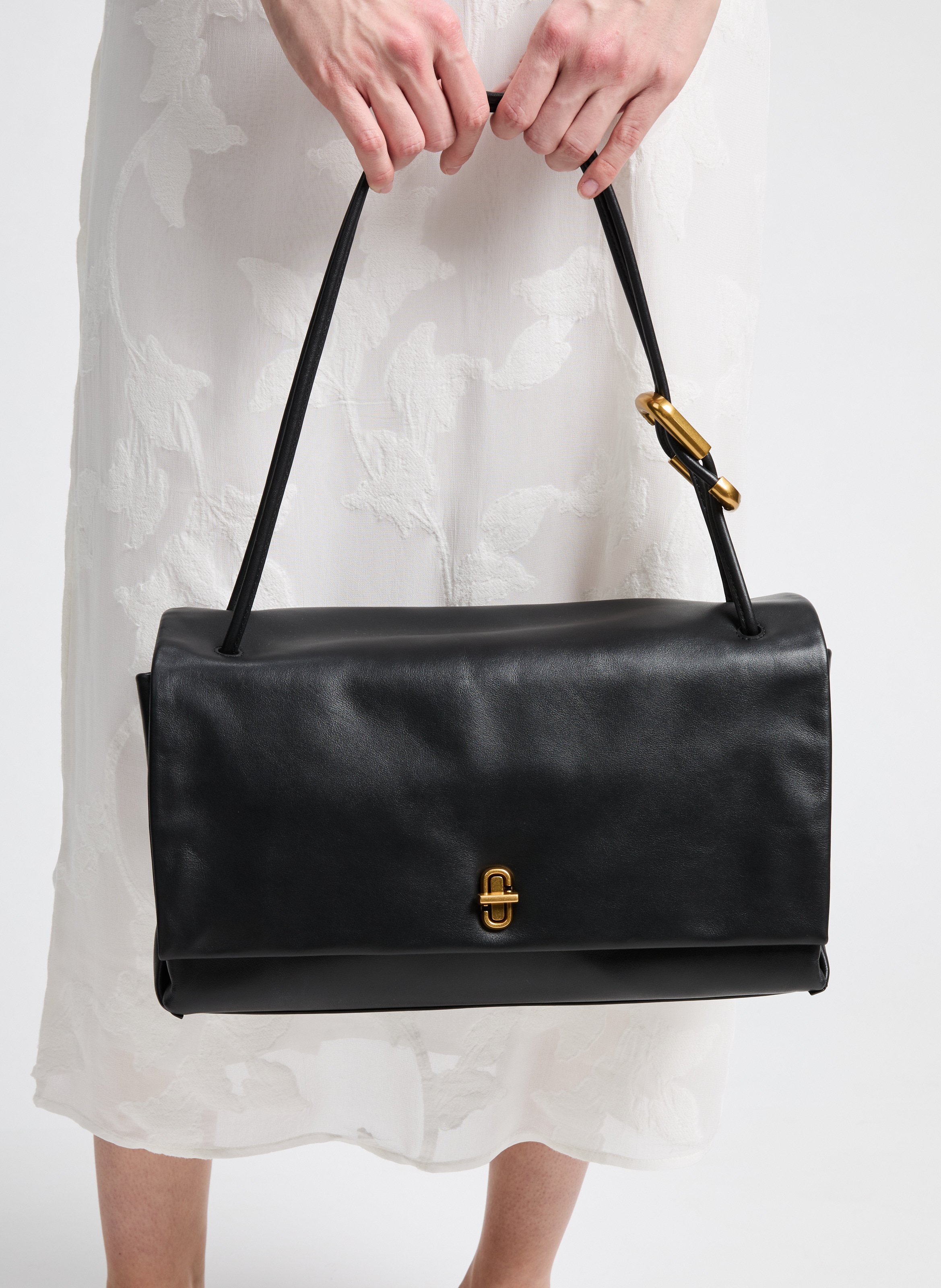 Sac porté épaule Le Large Dual Bag MARC JACOBS Noir