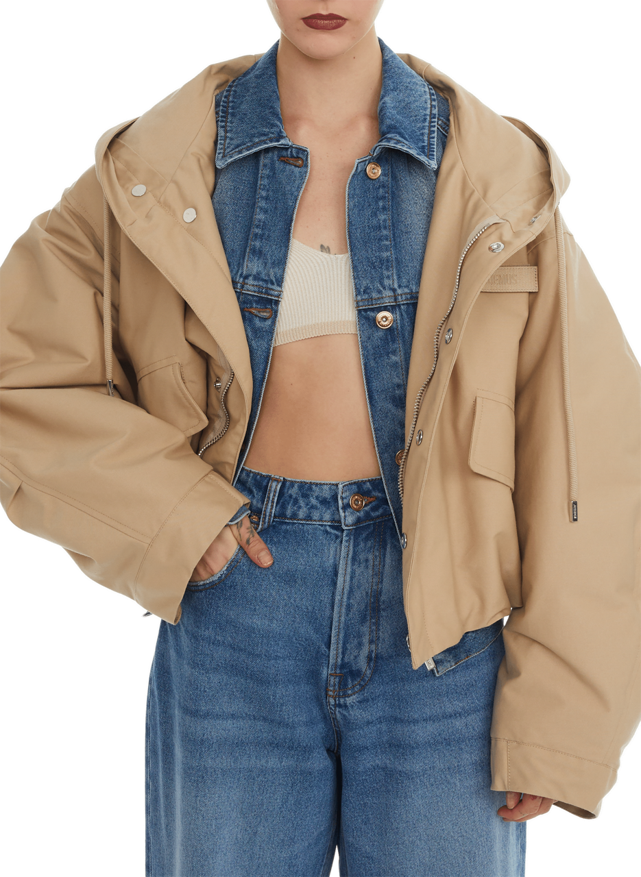 JACQUEMUS LA PARKA COURTE CARACO Beige