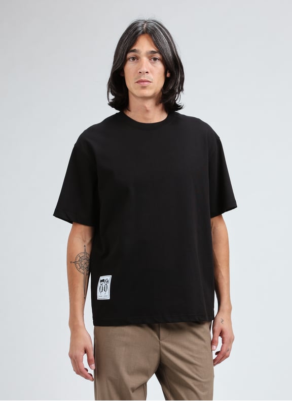 T-shirt en coton Noir by SAMSOE SAMSOE SAMSOE SAMSOE T-shirt en coton Noir