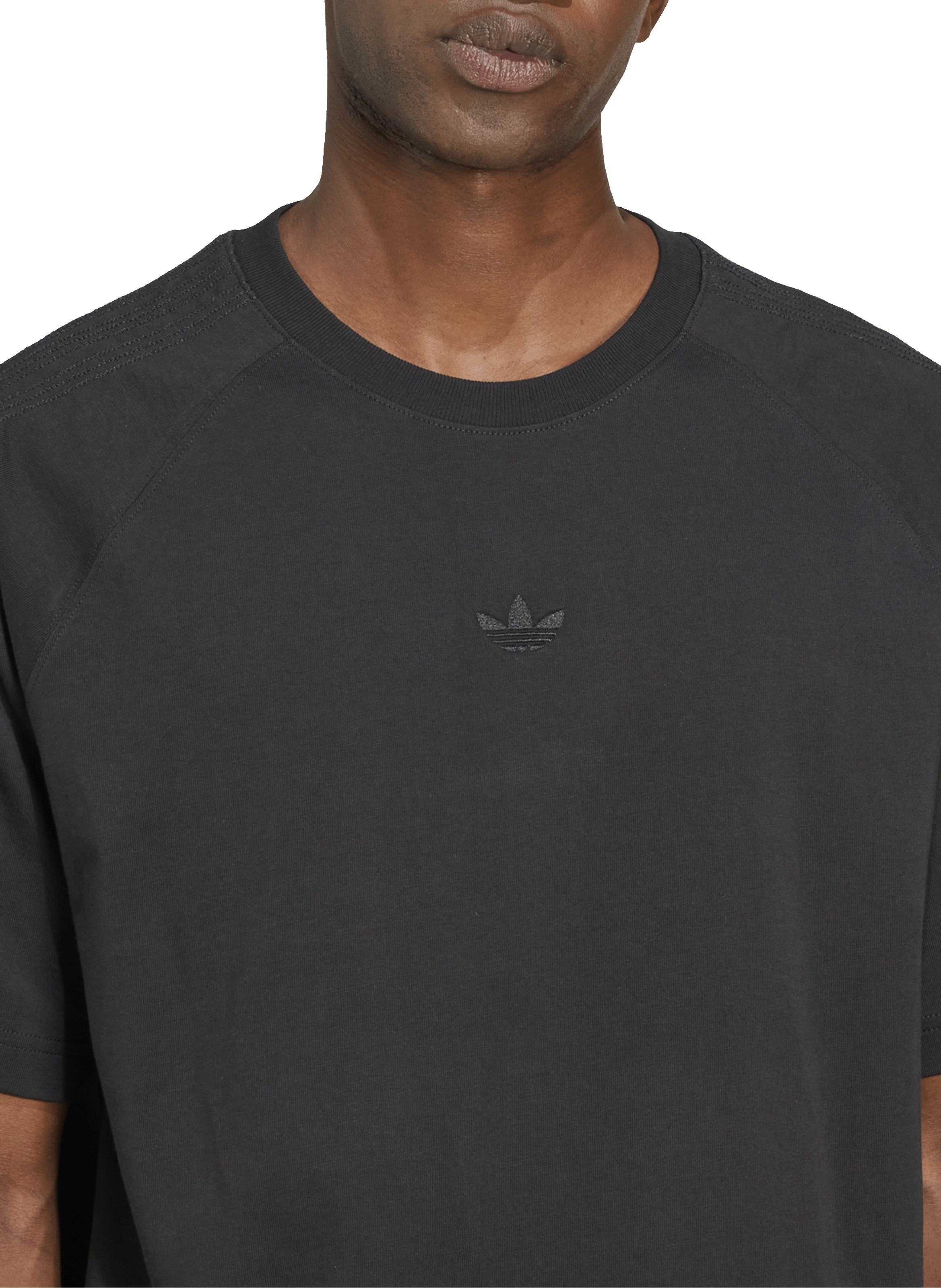 Premium Essentials cotton T-shirt ADIDAS Black