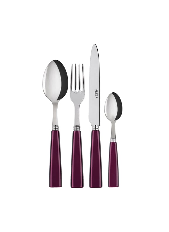 Set de 4 couverts de table, icône Violet by SABRE PARIS SABRE PARIS Set de 4 couverts de table, icône Violet