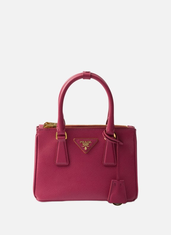 Mini sac prada galleria en cuir saffiano Rose by PRADA PRADA Mini sac prada galleria en cuir saffiano Rose