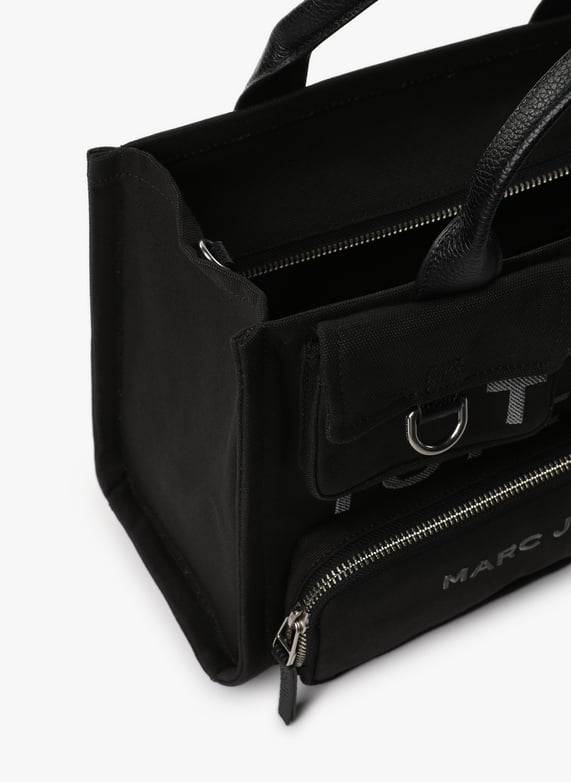 The Cargo Canvas Medium Tote Bag | Black by MARC JACOBS The Cargo Canvas Medium Tote Bag Black