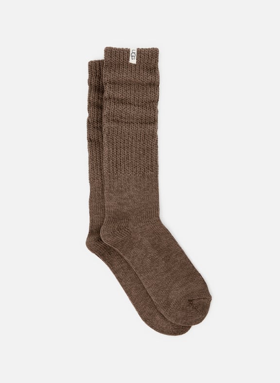 Chausettes mi-hautes plissées en coton Marron by UGG UGG Chausettes mi-hautes plissées en coton Marron