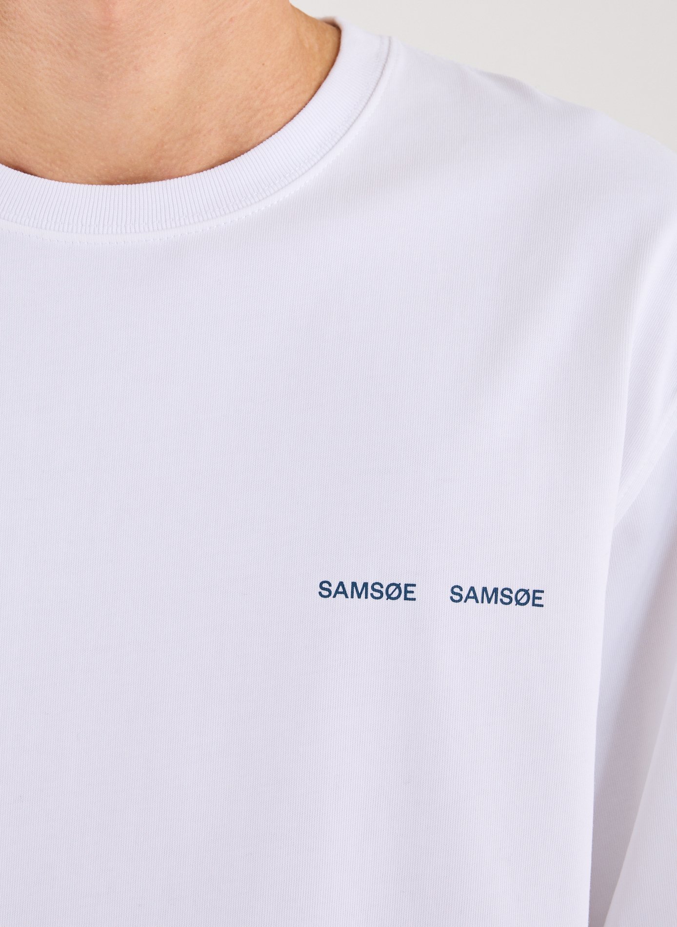 T-shirt imprimé en coton SAMSOE SAMSOE Blanc