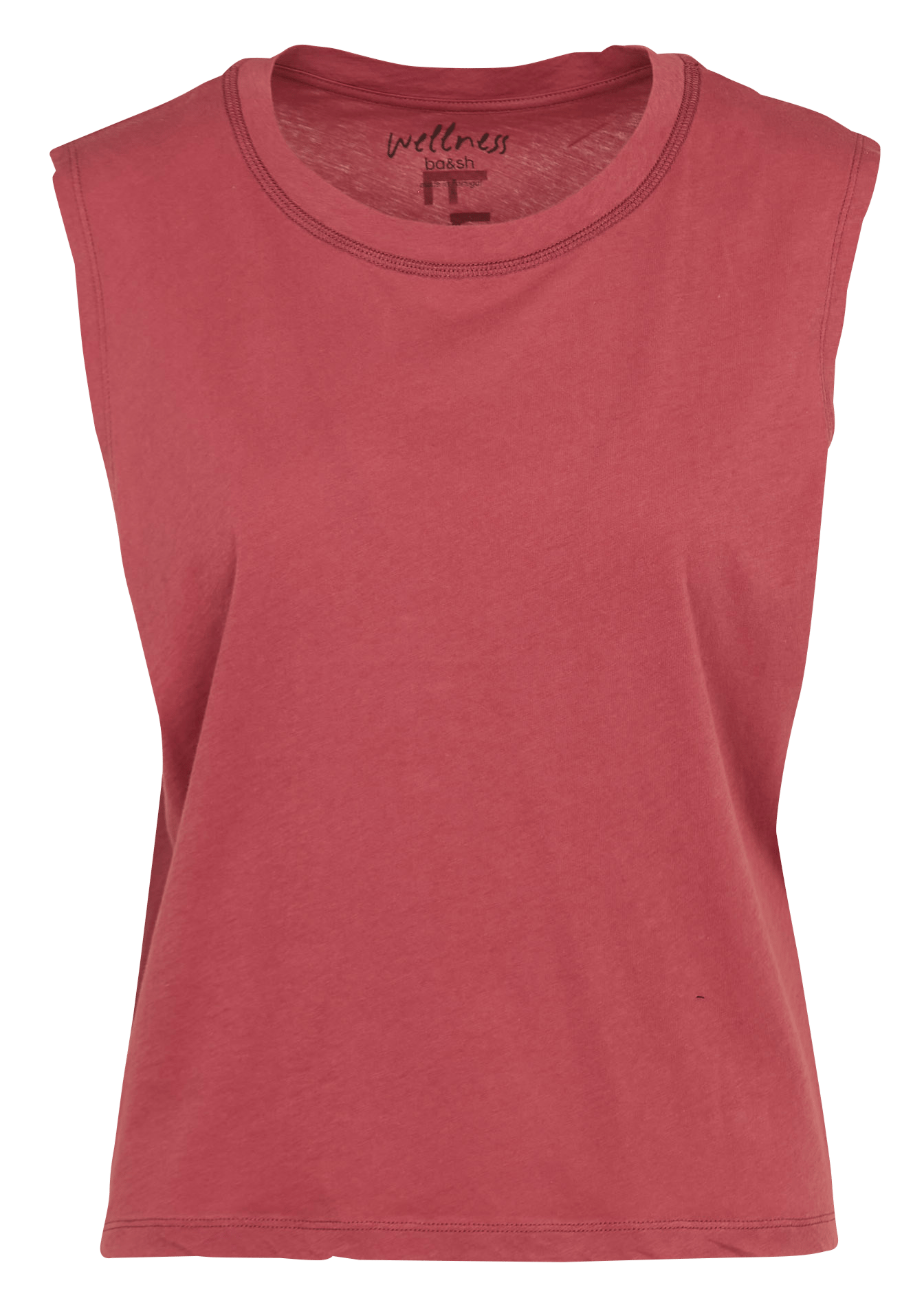 Tee-shirt sans manches en coton shava Rose