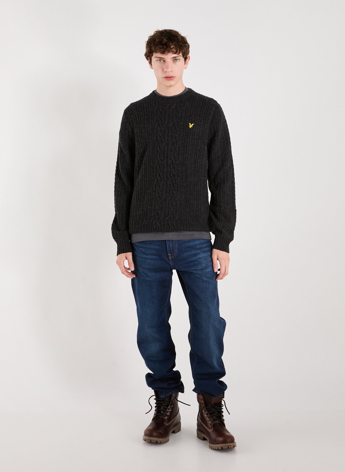 Plain wool jumper LYLE & SCOTT Black