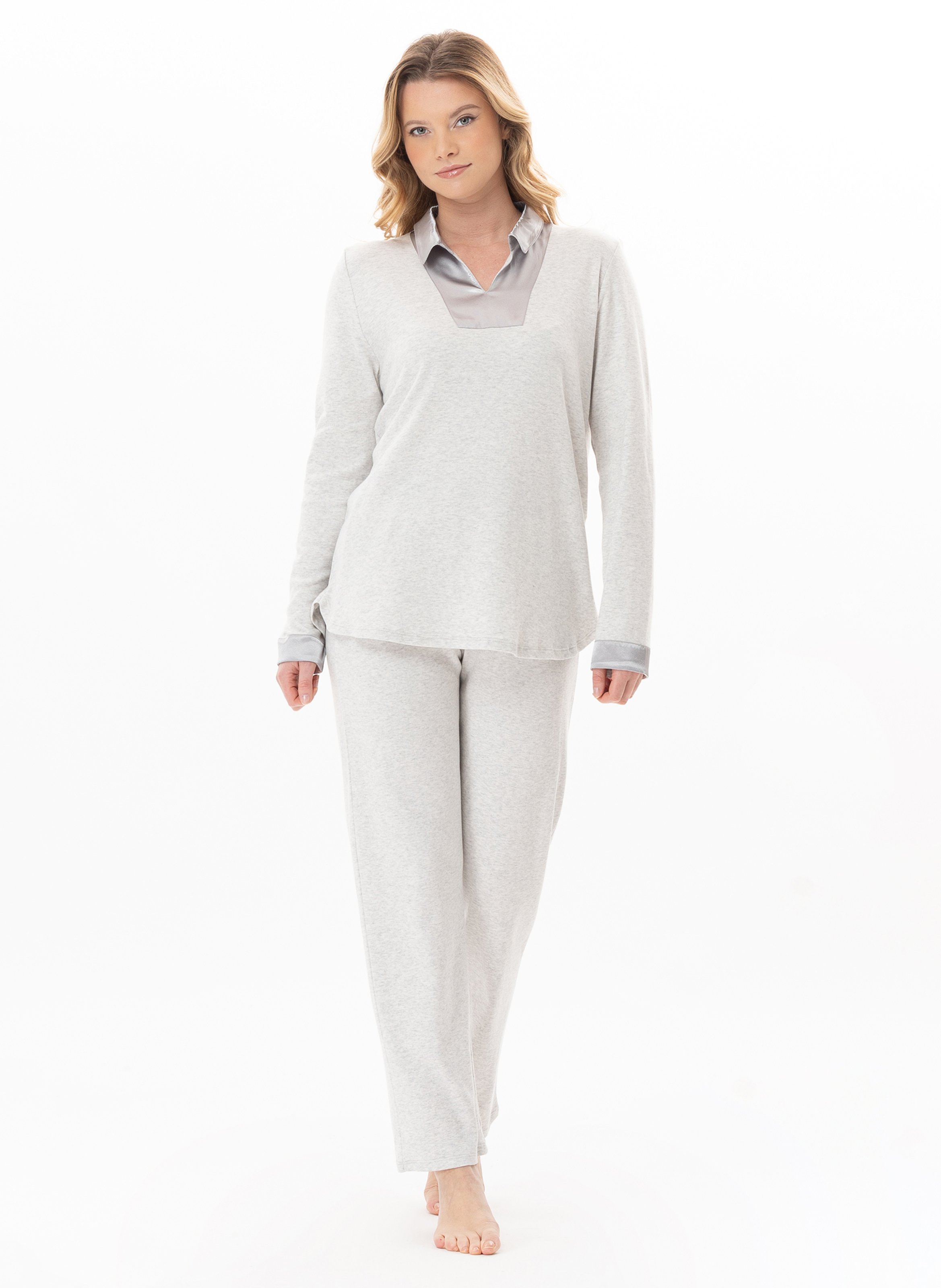 Pyjama en coton andy 102 LE CHAT Gris