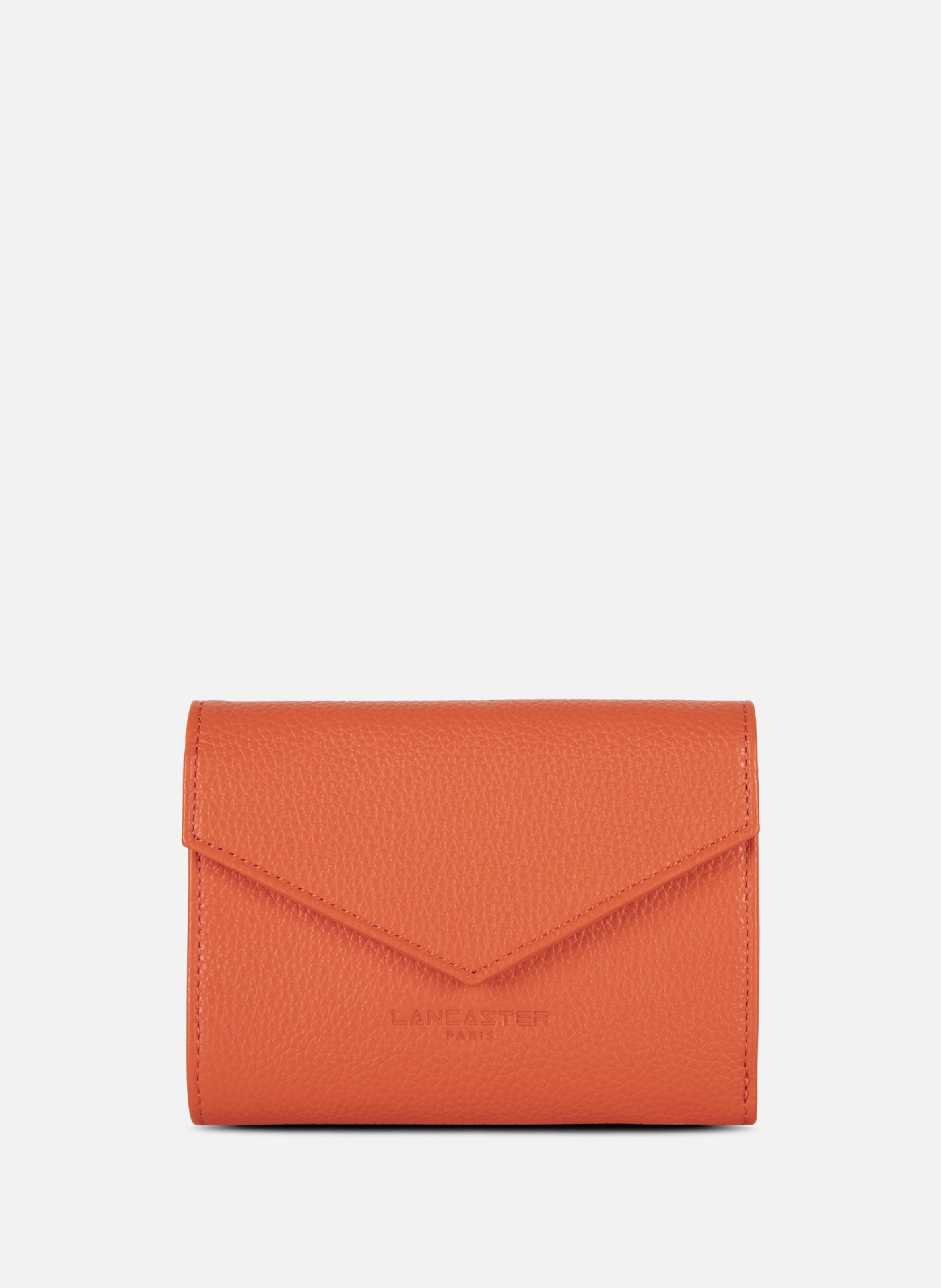 LANCASTER Portefeuille dos à dos - foulonné pm Orange