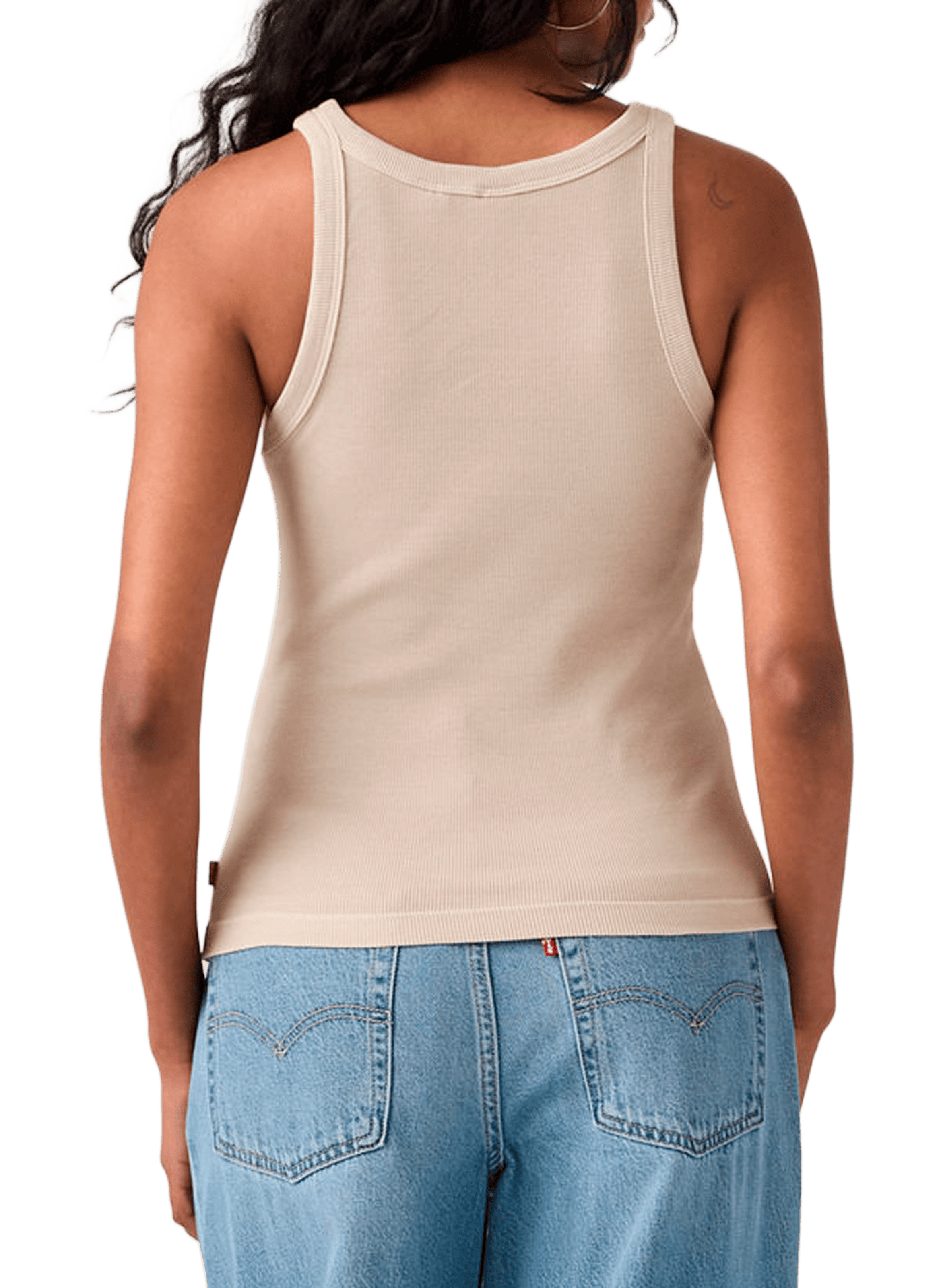 Essential racerback tank top in blended cotton LEVI'S Grey