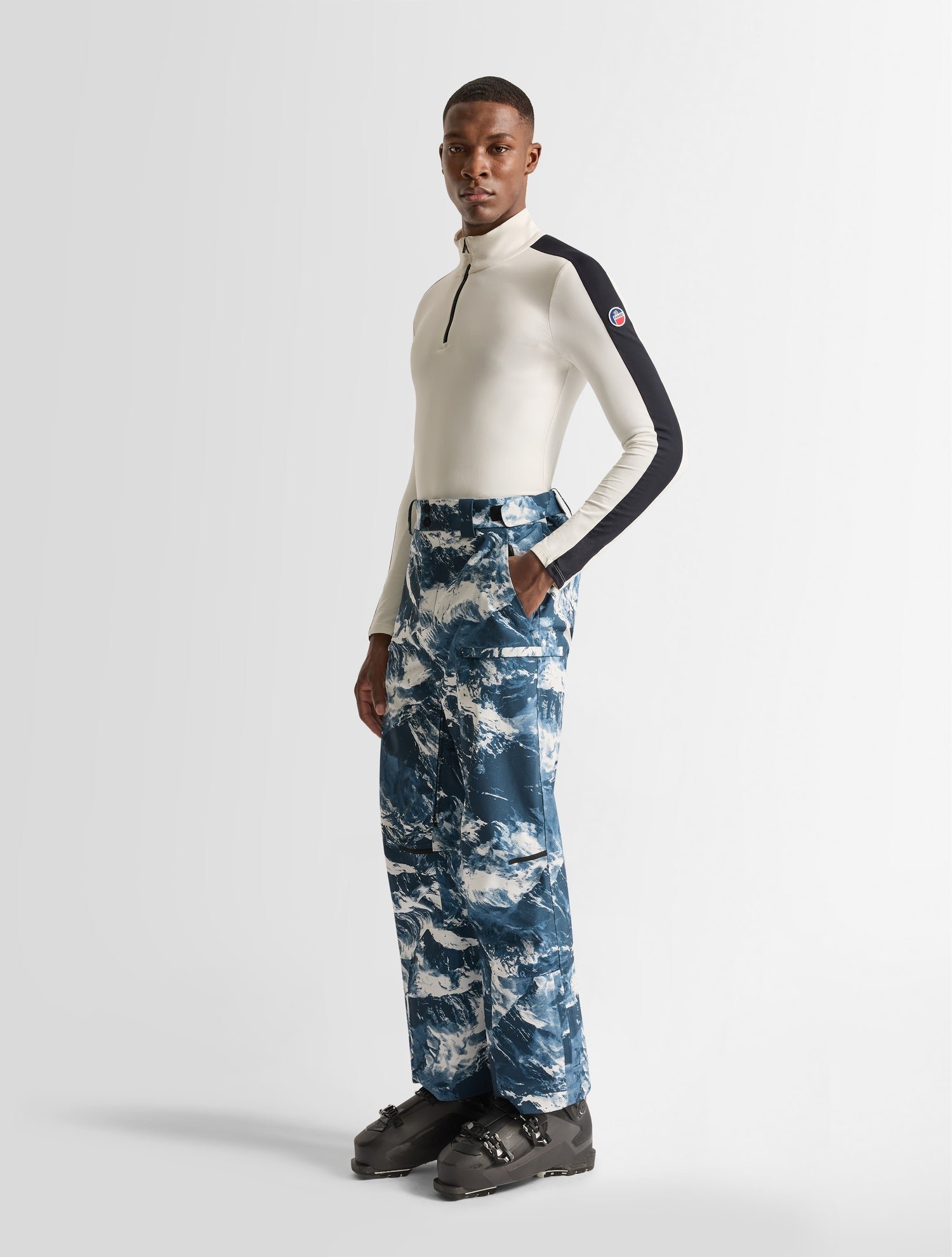 Pantalon de ski brakonz mountn coupe ample FUSALP Bleu