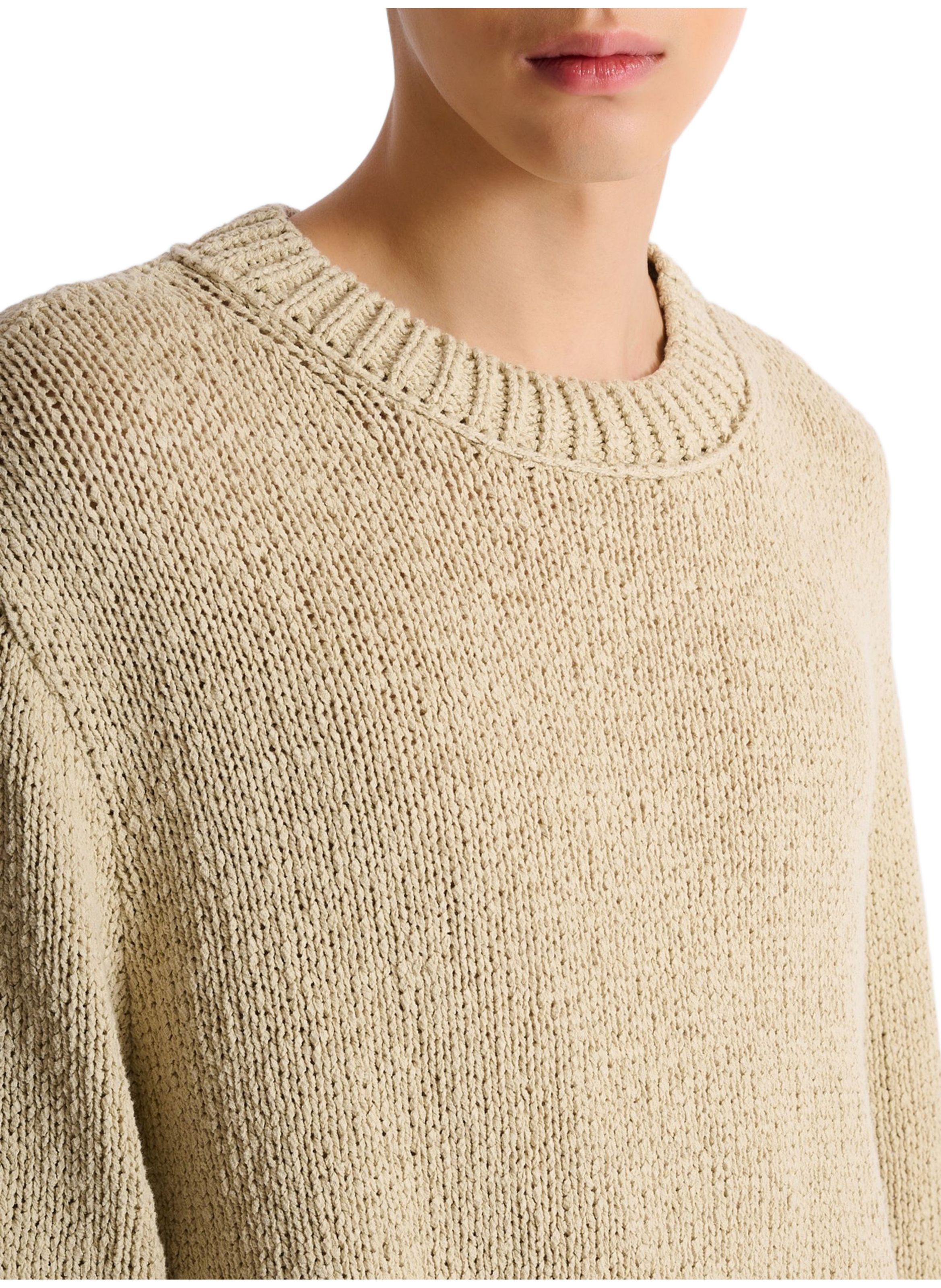 Pull en coton léger BALMAIN Beige