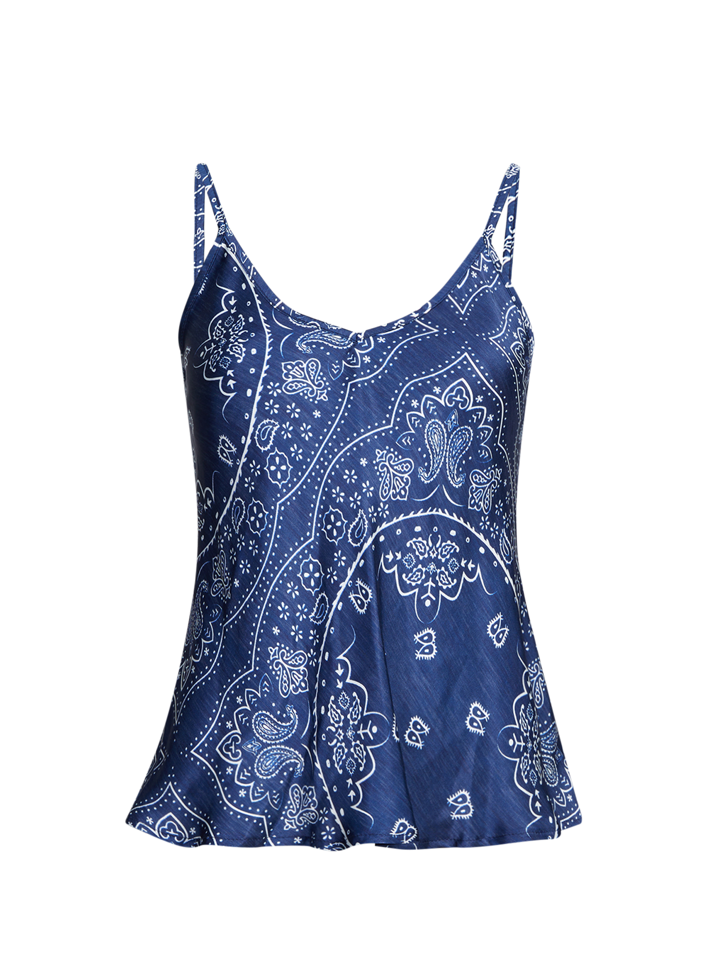 Débardeur Lewiston imprimé à col V AOKYANOS Blue