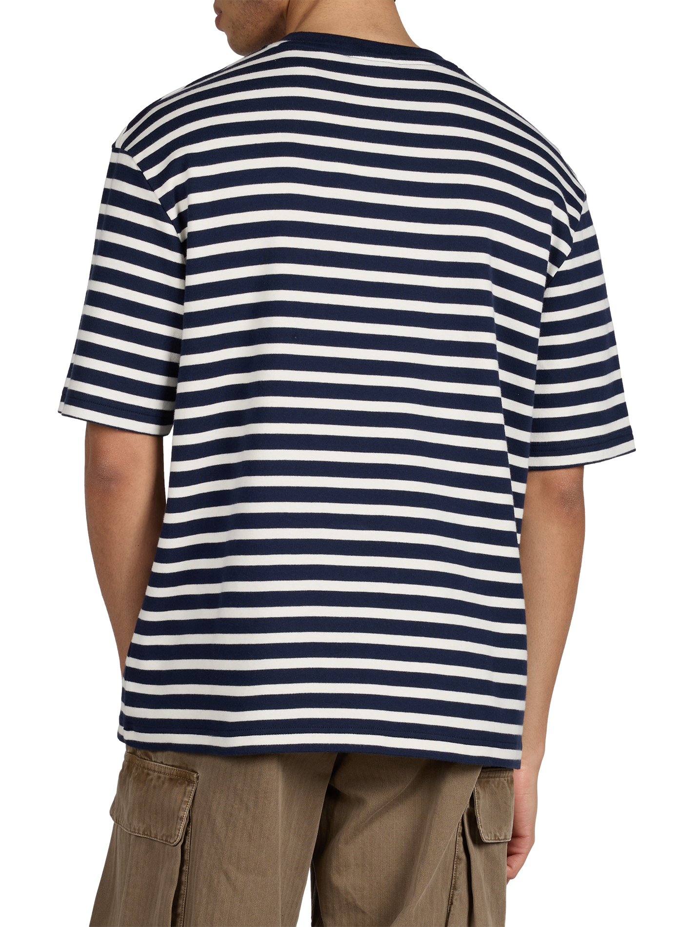 T-shirt Chassaigne rayé en coton biologique MAISON LABICHE Bleu