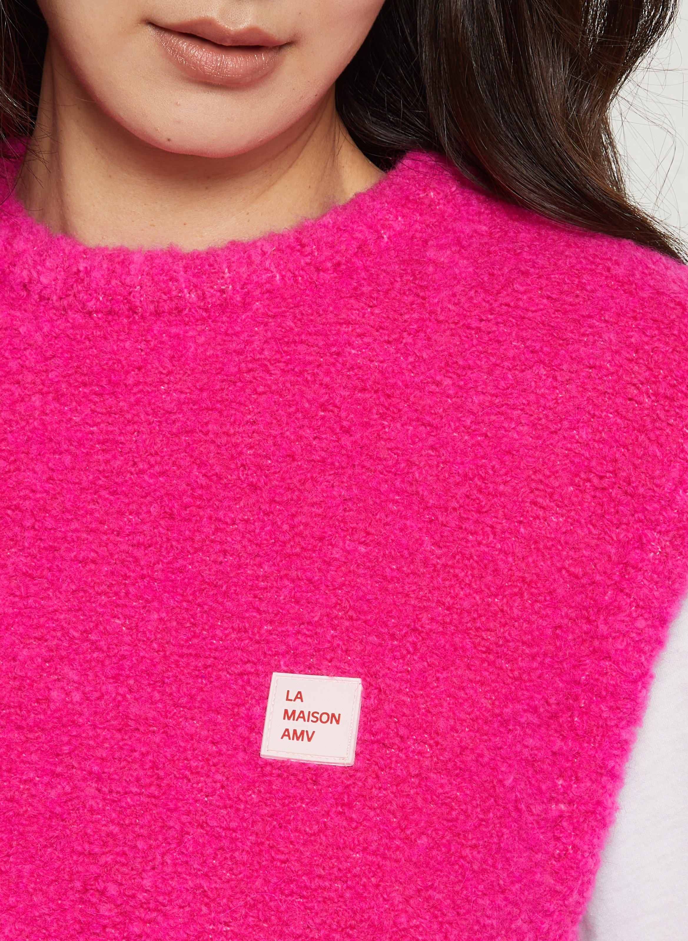 Pull oversize en maille zolly AMERICAN VINTAGE Rose