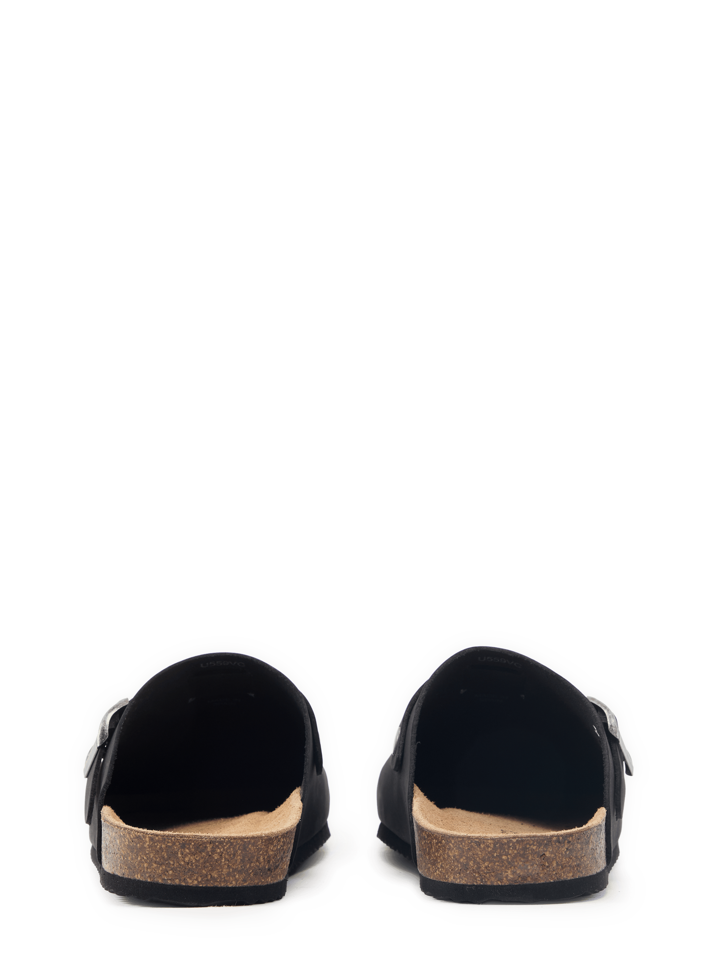Ghita Suede Leather Mules GEOX Black