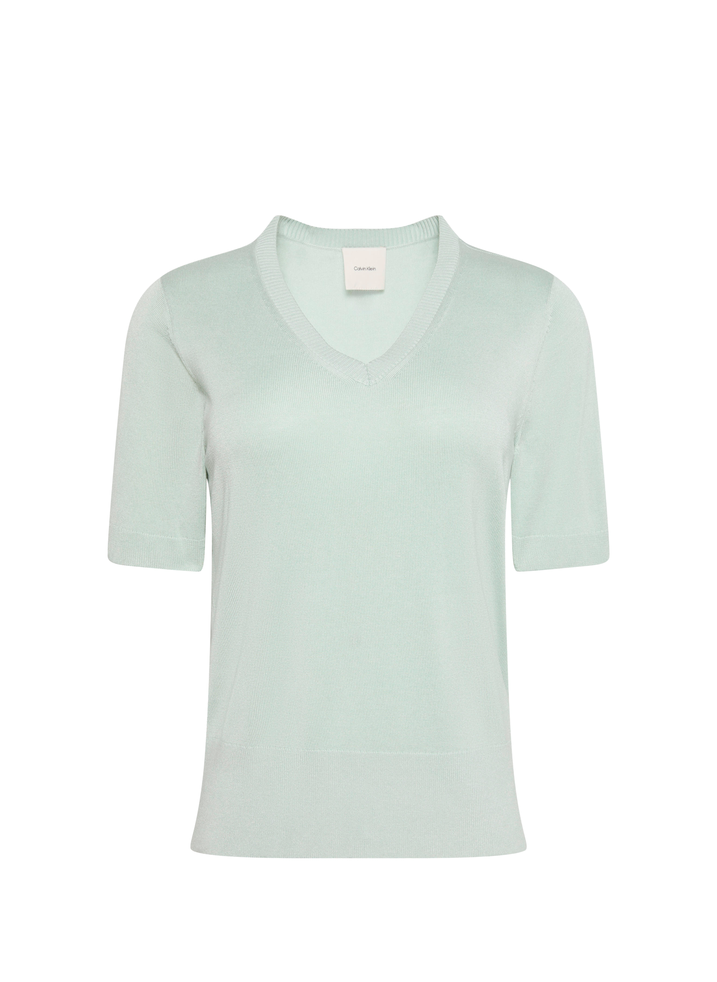 Short-sleeve regular fit sweater CALVIN KLEIN Green