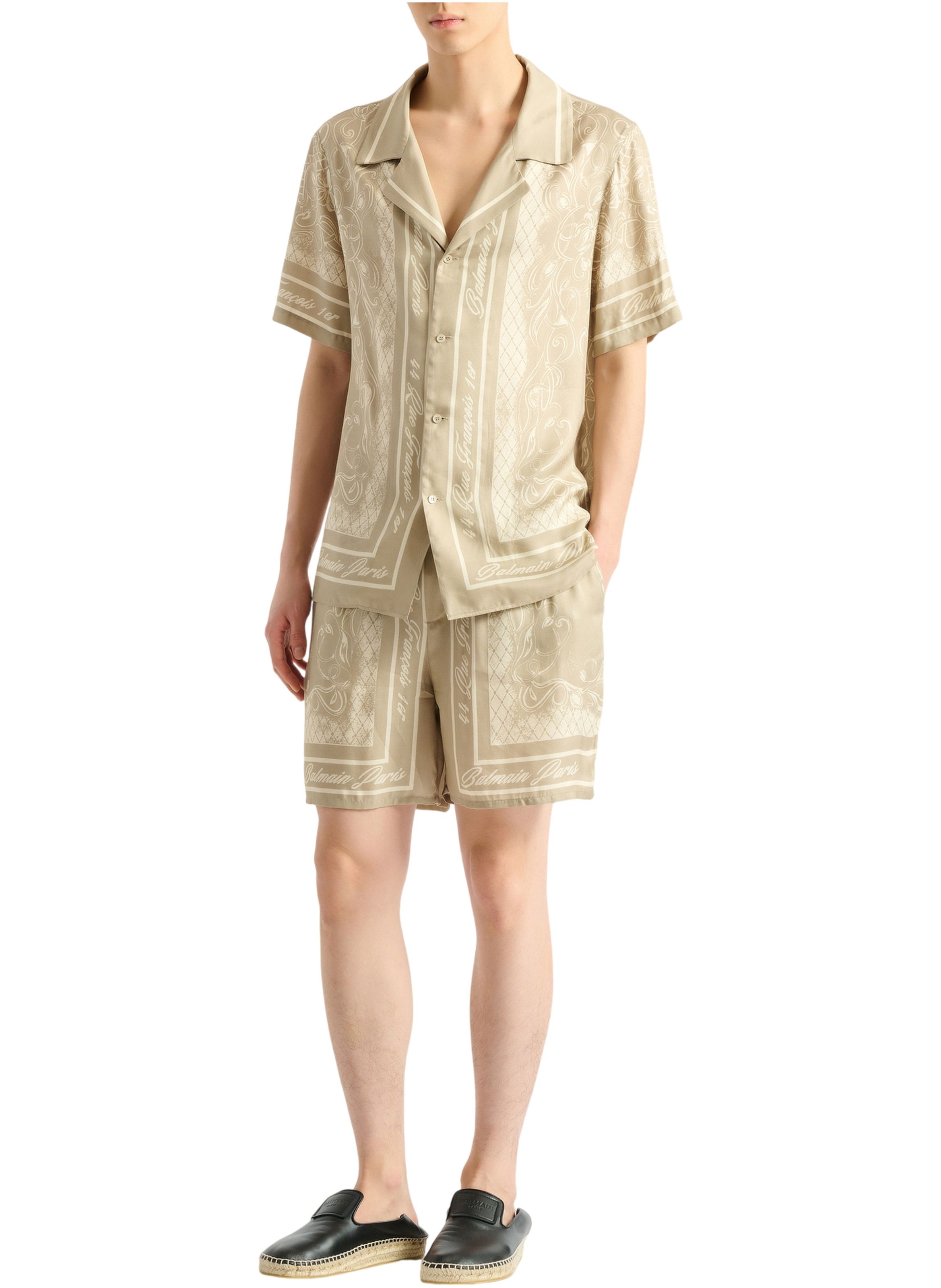 Short pyjama imprimé foulard BALMAIN Beige