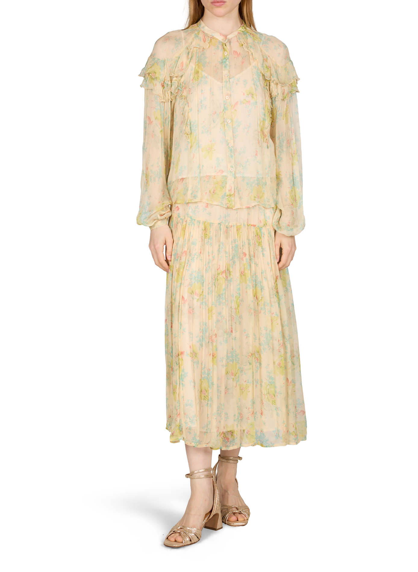 Printed midi skirt Claire PETITE MENDIGOTE Multicolour