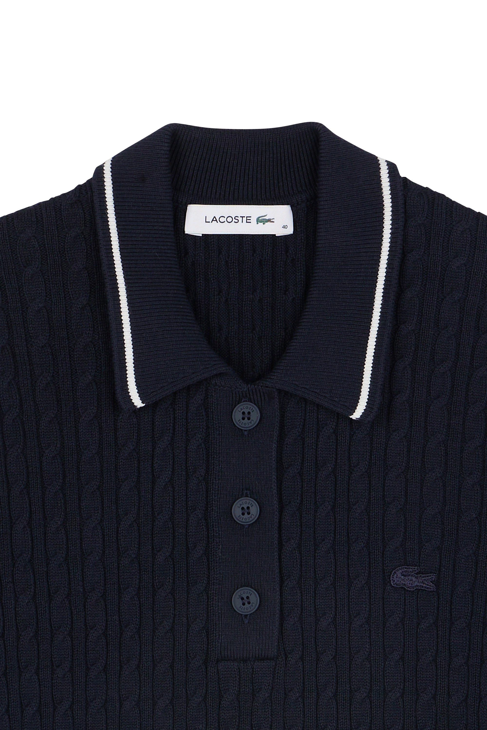 Polo tricot LACOSTE Bleu