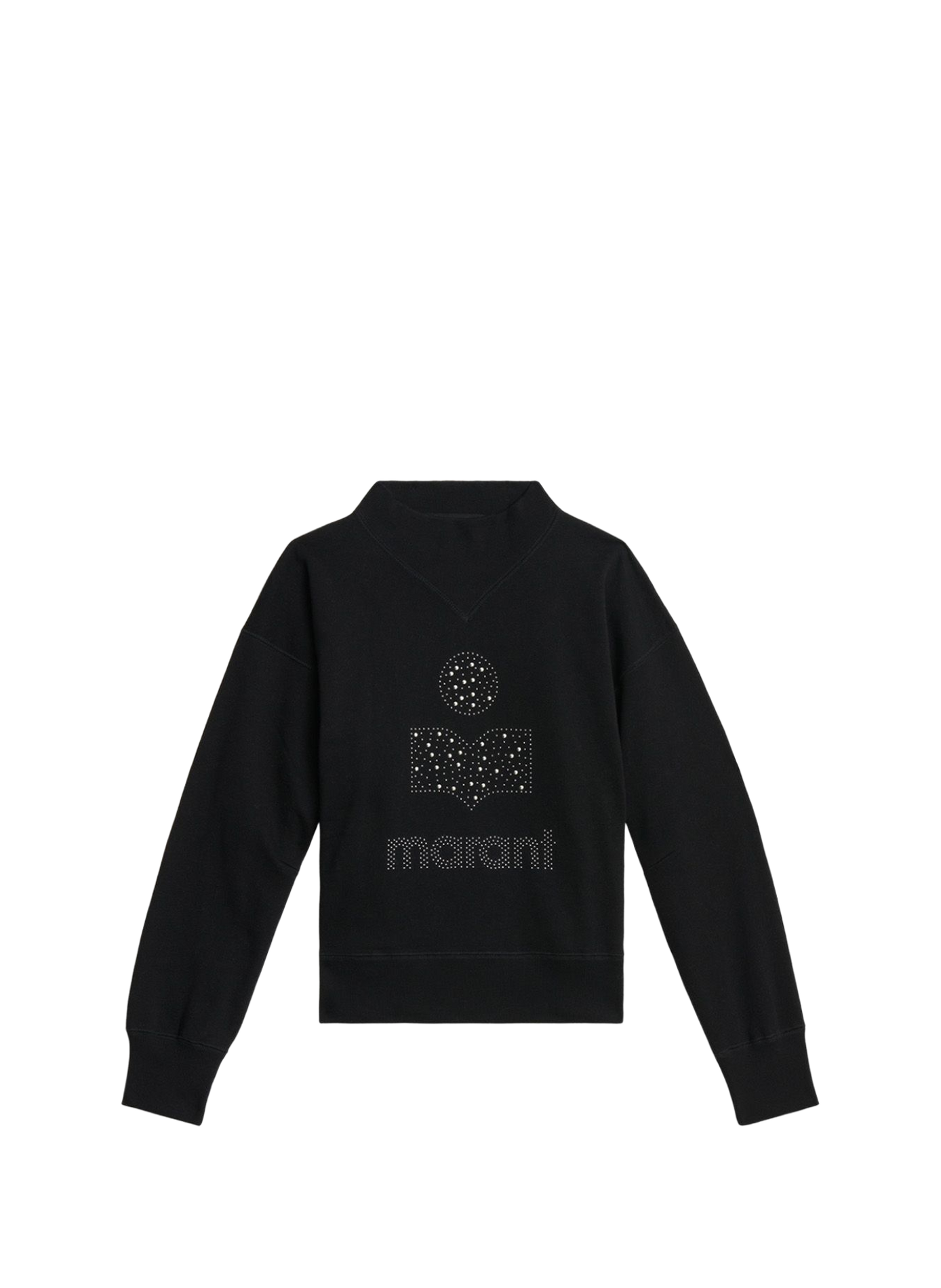 Sweat Moby Glitter en coton molletonné ISABEL MARANT Schwarz