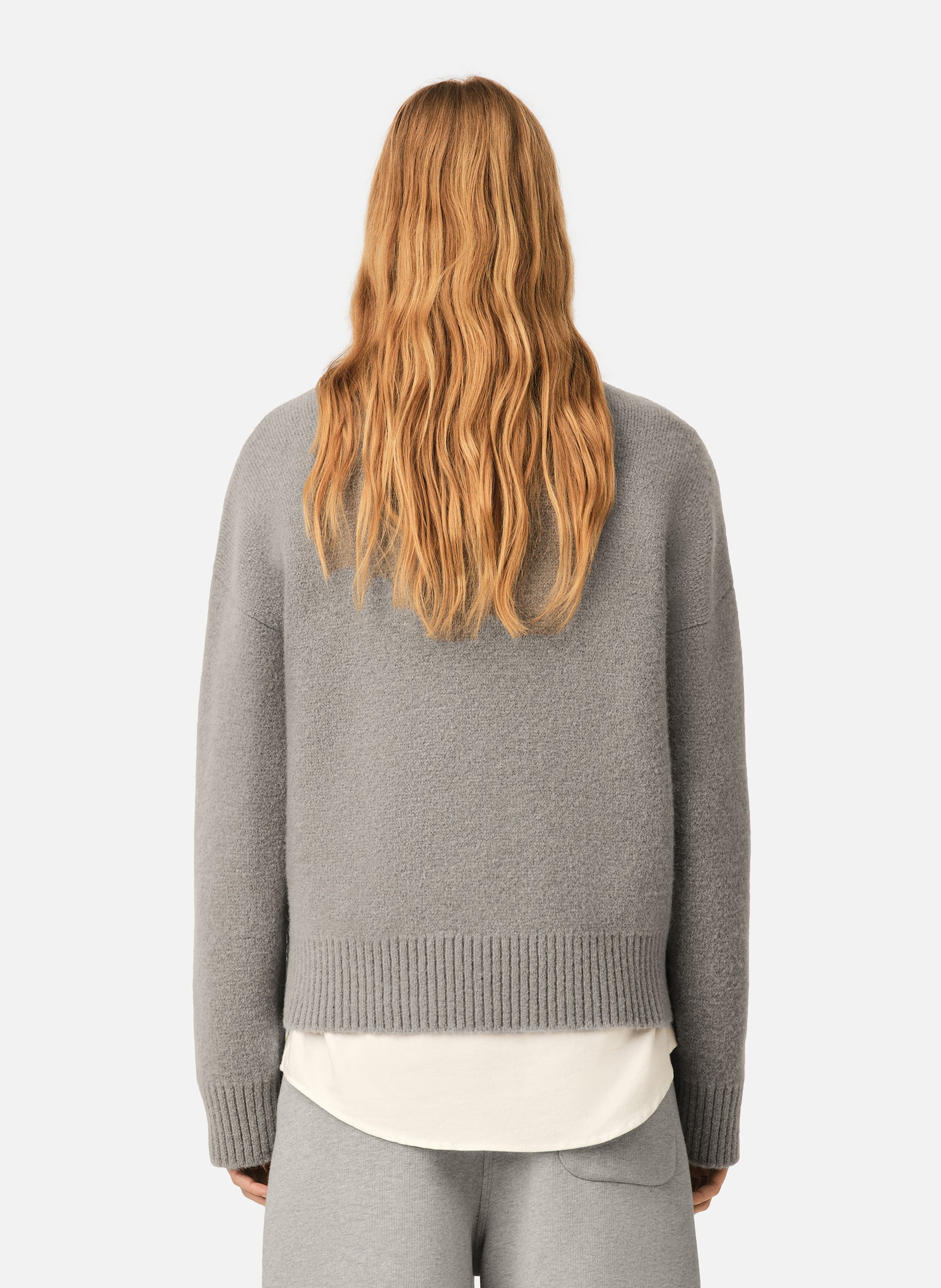 Pull unisexe en alpaga ami de coeur AMI PARIS Gris